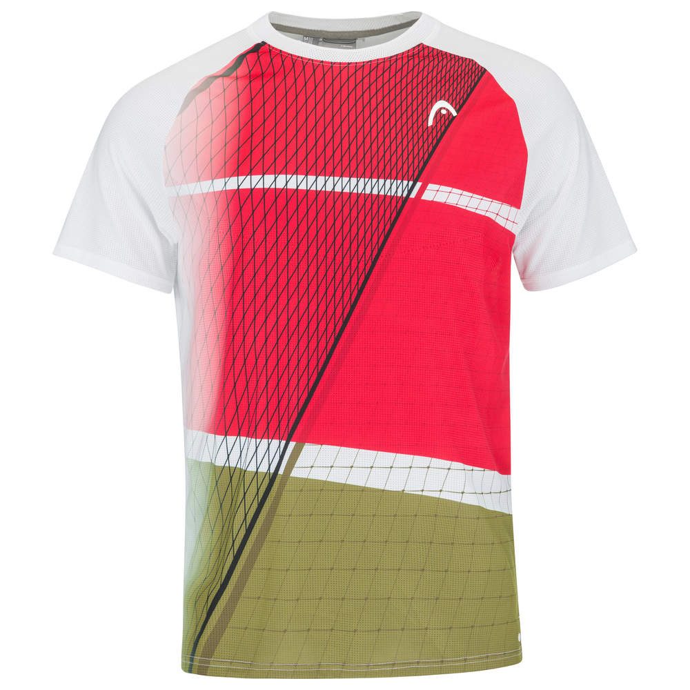Head T-Shirt Performance MC Melbourne rot/olivegrün Herren