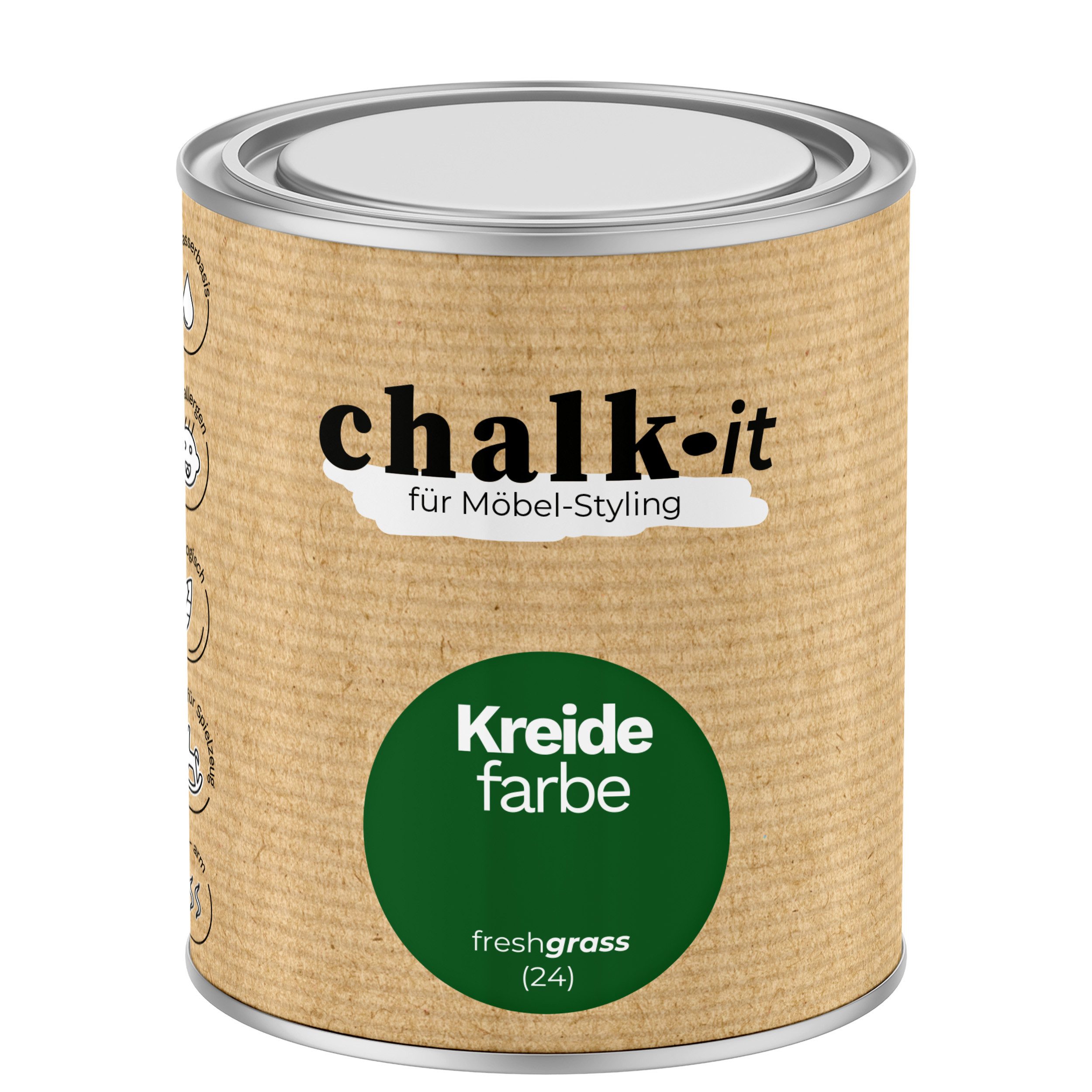 Kreidefarbe Chalk-it Kreidefarbe (24) Fresh Grass 0,75L