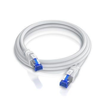 Primewire LAN-Kabel, CAT.8, RJ-45 (Ethernet) (25 cm), Patchkabel CAT 8 Gigabit Ethernet 40 Gbit/s S/FTP Netzwerkkabel, 0,25m