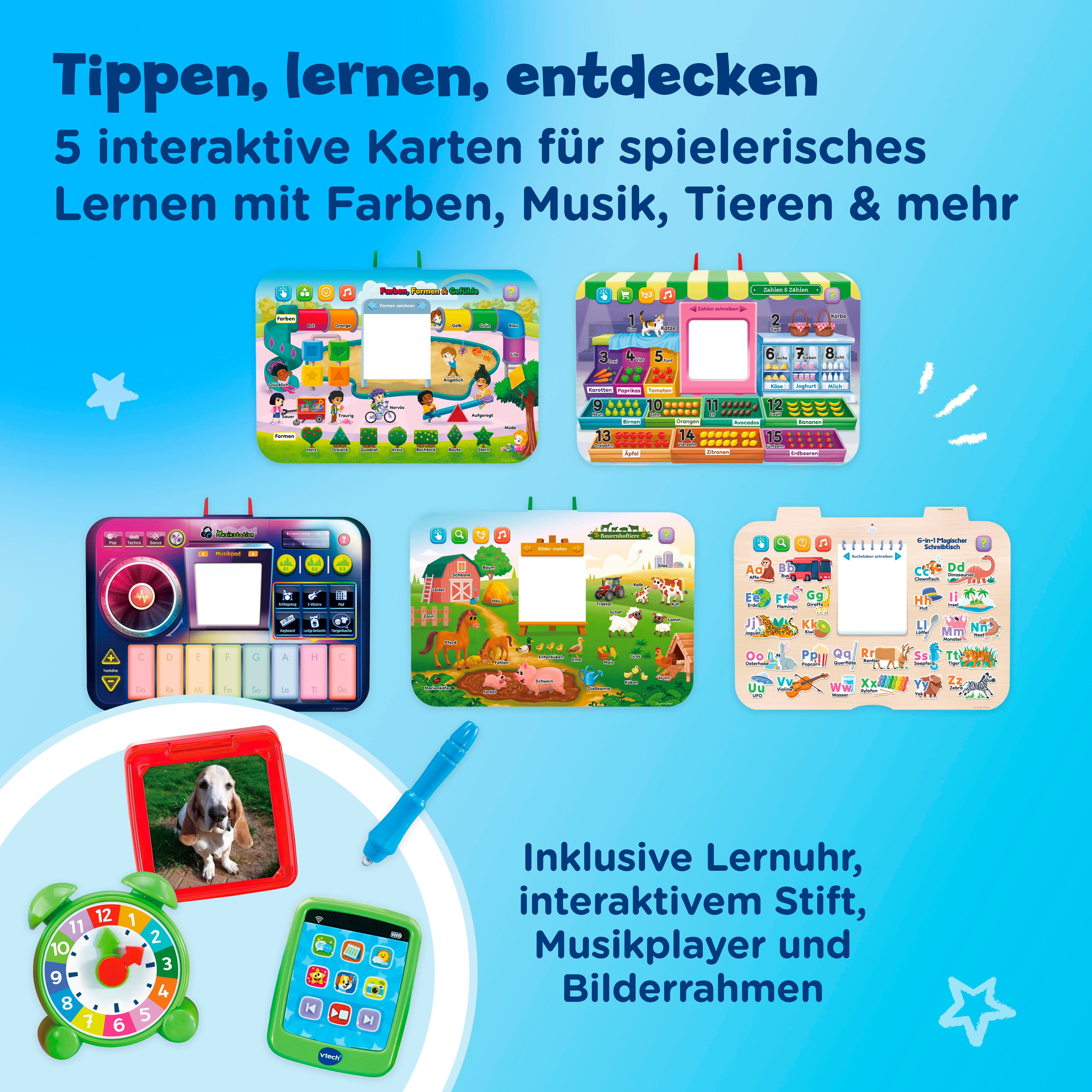 Vtech® Spieltisch 6-in-1 Magischer Schreibtisch, mit Licht und Sound