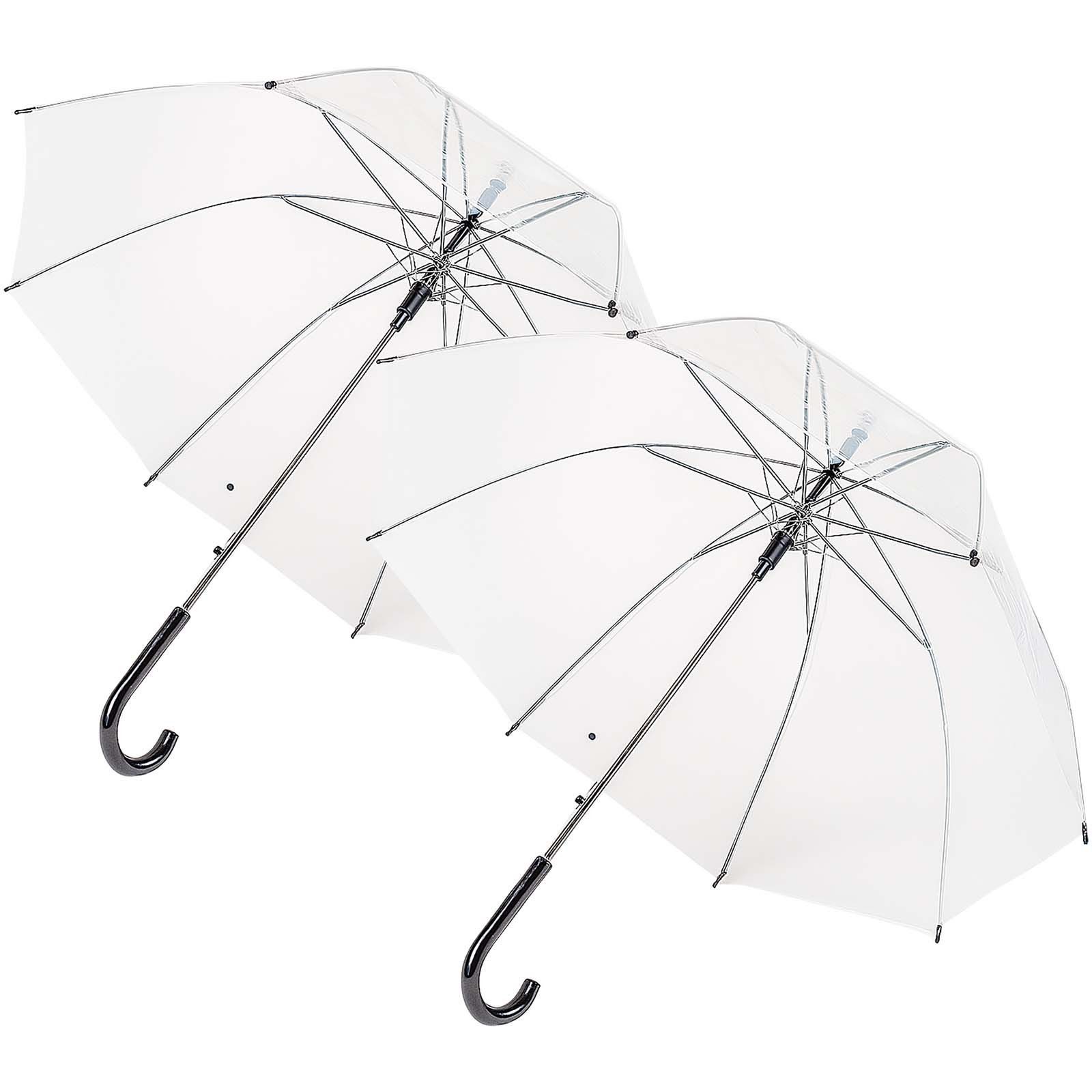 BURI Stockregenschirm Transparenter Design Regenschirm - günstig online kaufen