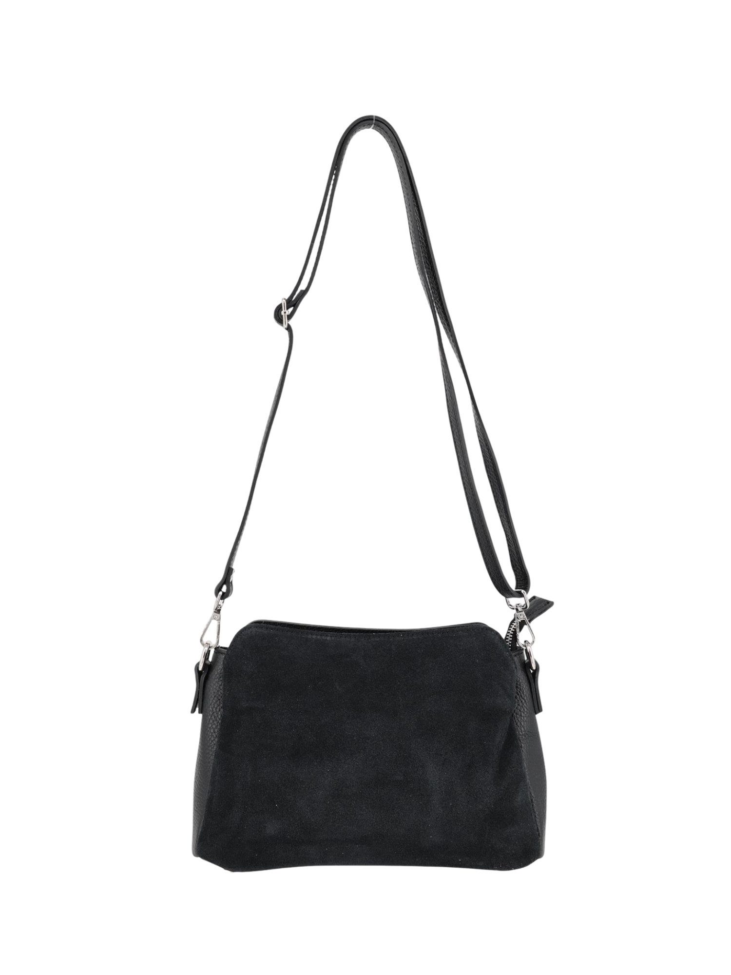 BRISE TASCHE Schultertasche Rimma – Schultertasche aus Wildleder & Nappaleder (Einzeltasche), Kombination aus Wildleder & Nappaleder, 3 Hauptfächer