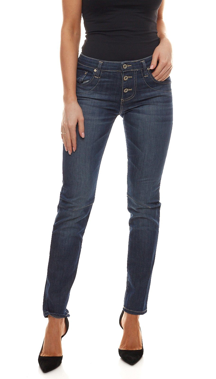 PLEASE Regular-fit-Jeans »PLEASE P81i Straight Cut Jeans gerade  geschnittene Damen Denim Hose Made in Italy Freizeit-Hose Blau« online  kaufen | OTTO