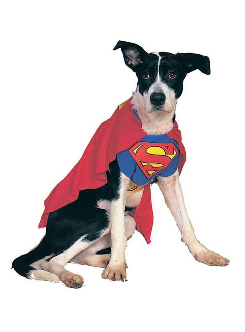 Rubie´s Hundekostüm Superman Hundekostüm, Original Superman Kostüm für Deinen Vierbeiner