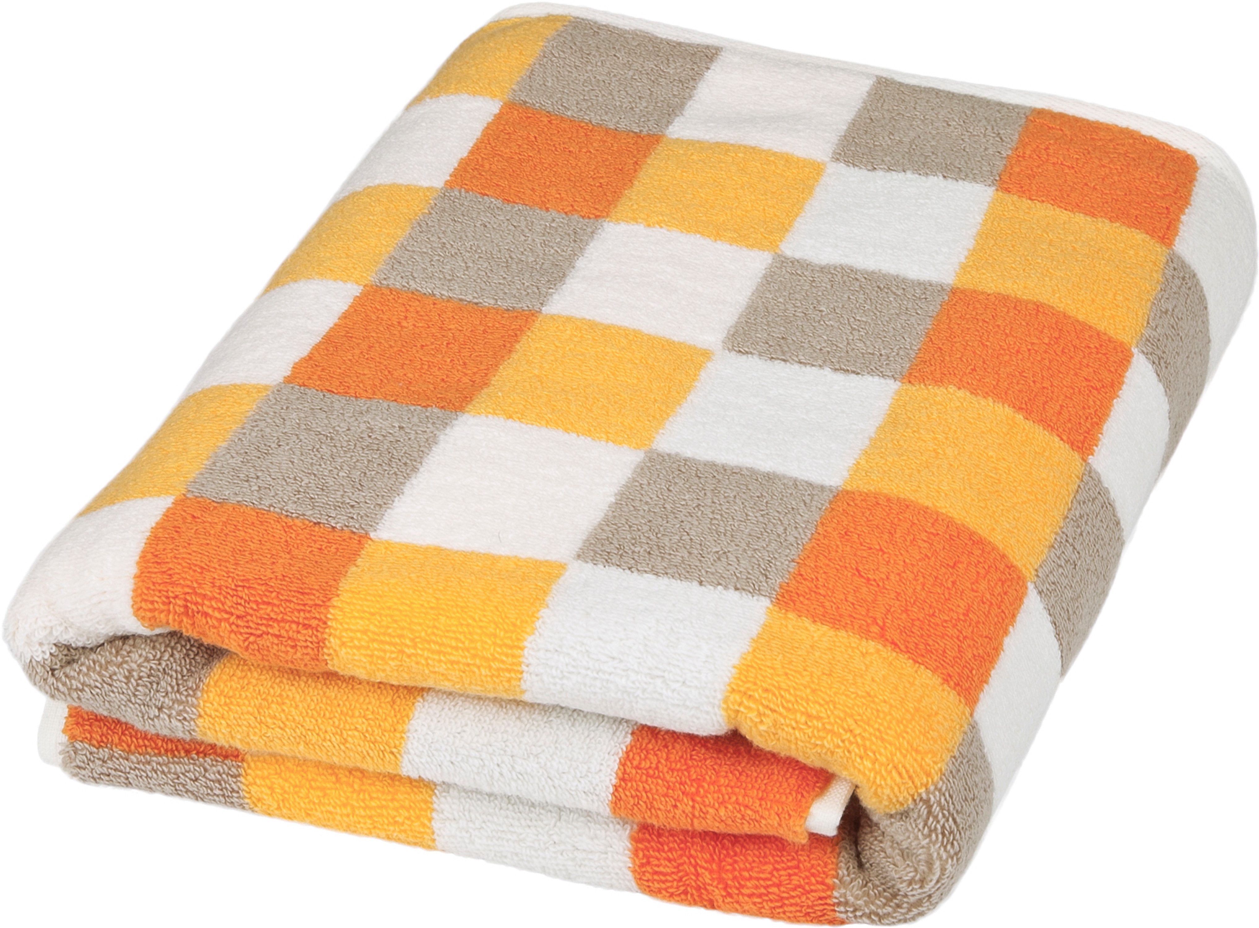 ROSS Duschtuch Würfelfond, Frottier (Set, 1-St), 100% Baumwolle