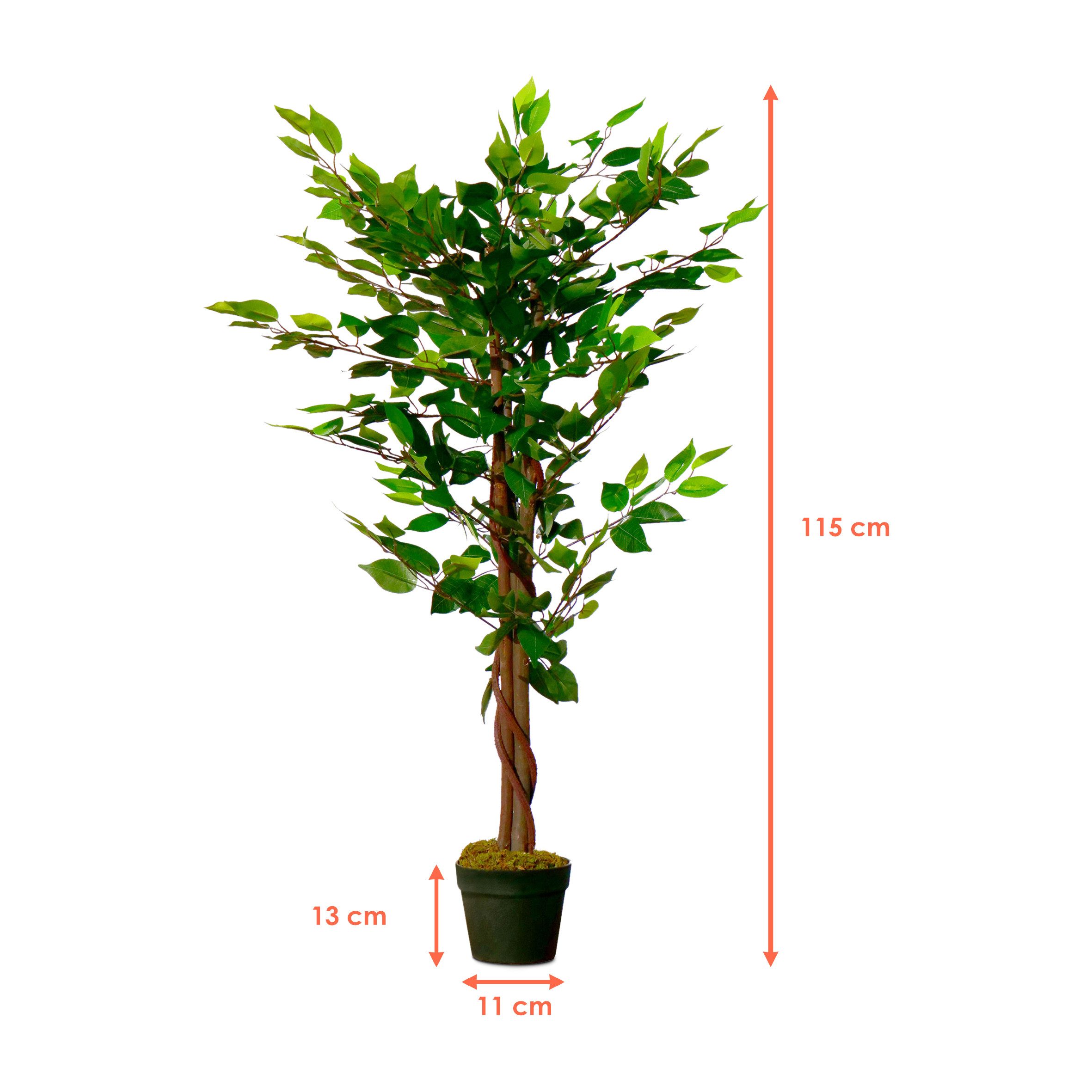 Künstliche Zimmerpflanze Kunstpflanze im Blumentopf 115 günstig online kaufen