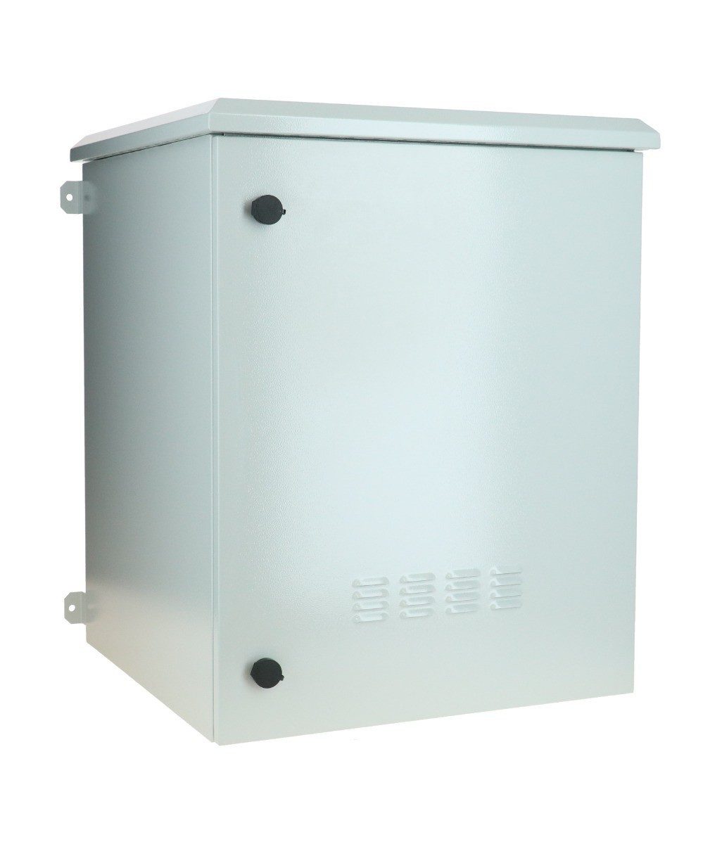 DSIT Serverschrank 15 HE 19” Outdoor Serverschrank zur Wandmontage IP55 - 600 x 600 x, Stahlblech, Weiß