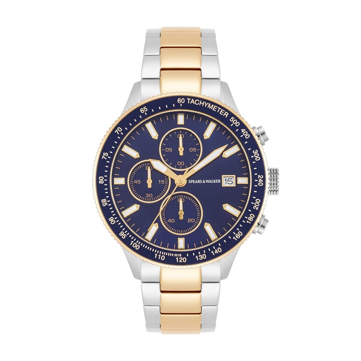 Spears & Walker Chronograph silber/gelbgold günstig online kaufen