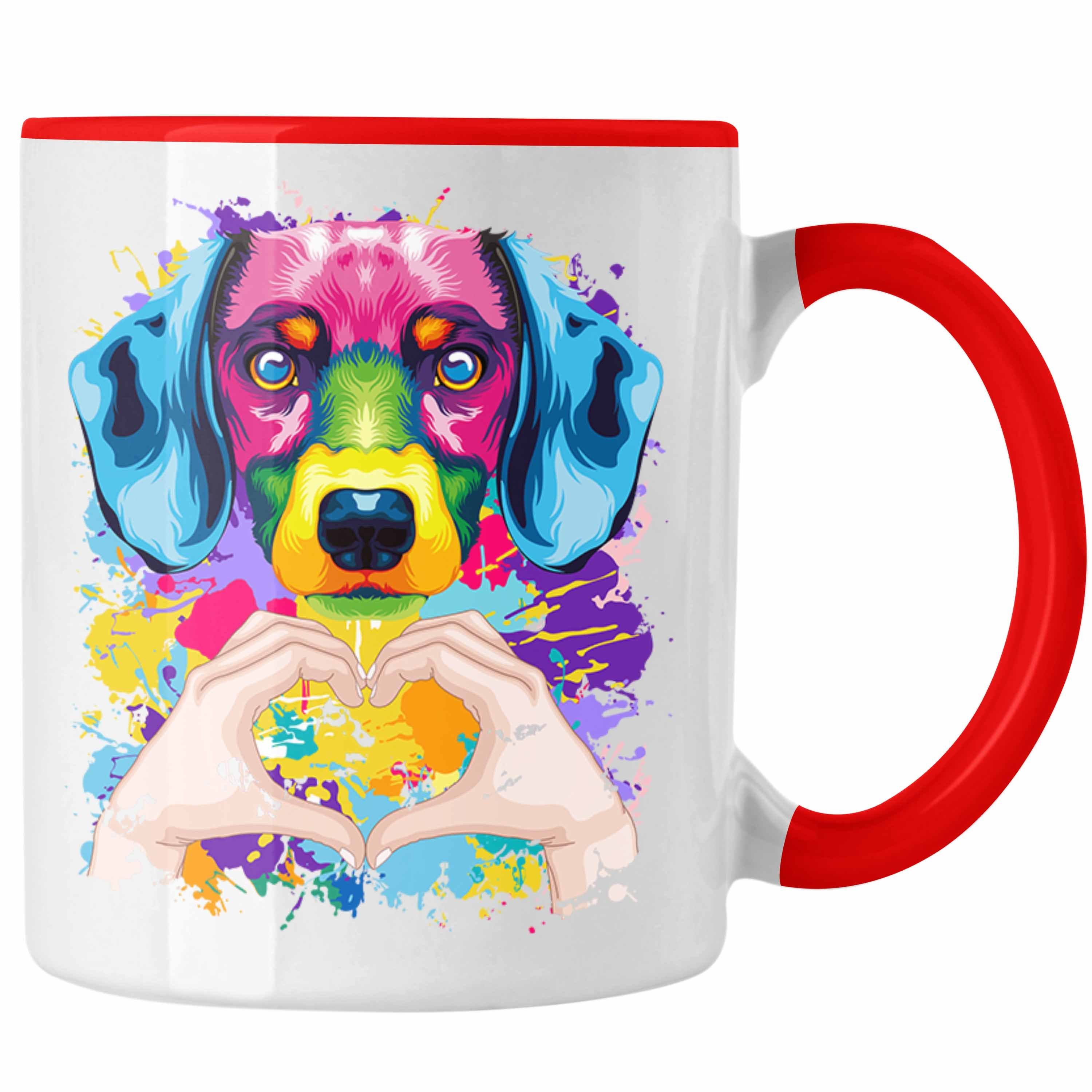 Spruch Love Dackel Besitzer Tasse Tasse Rot Lustiger Trendation Farbe Geschenk Geschenkidee