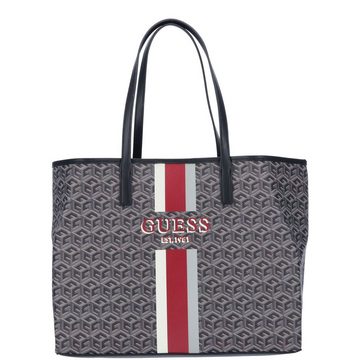 Guess Umhängetasche GUESS Damen Shopper Vikky Charcoal Logo (Stück, Stück)