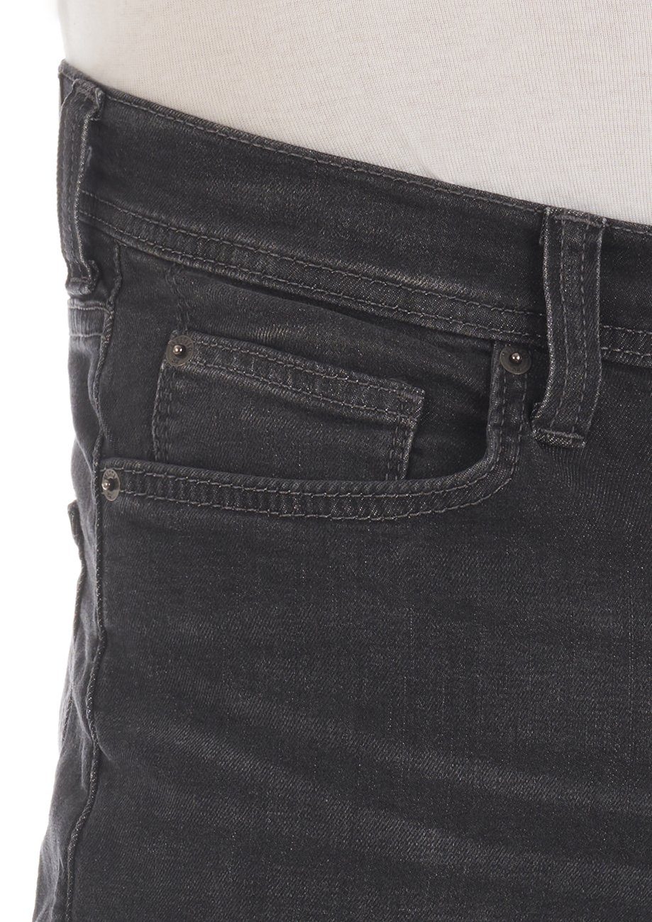 Slim-fit-Jeans Slim Jeanshose mit BLACK DENIM (4000-883) Herren Hose Vegas Fit MUSTANG Stretch Denim