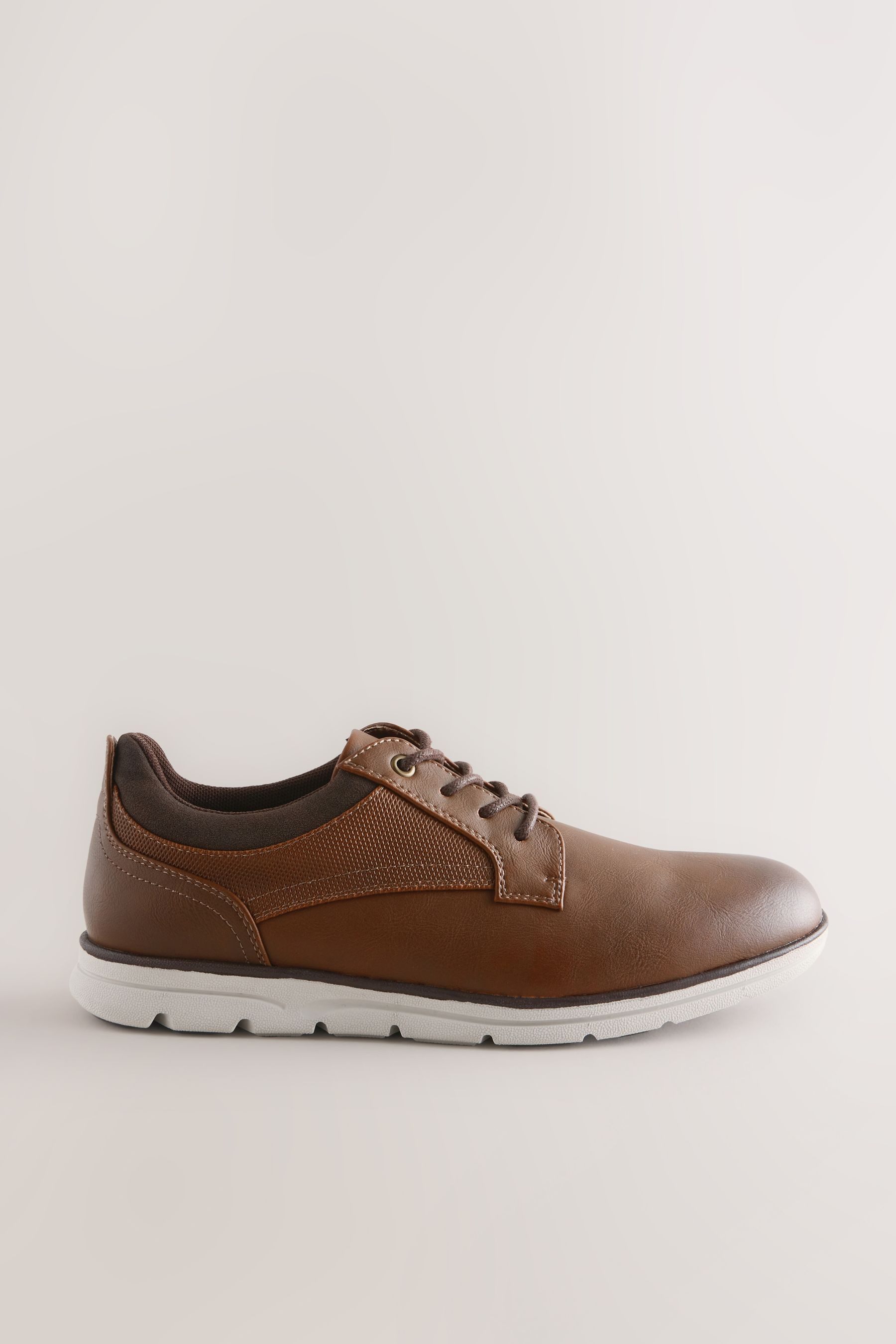 Next Derby-Schuhe aus Leder mit leichtem Keilabsatz Keilpumps (1-tlg)