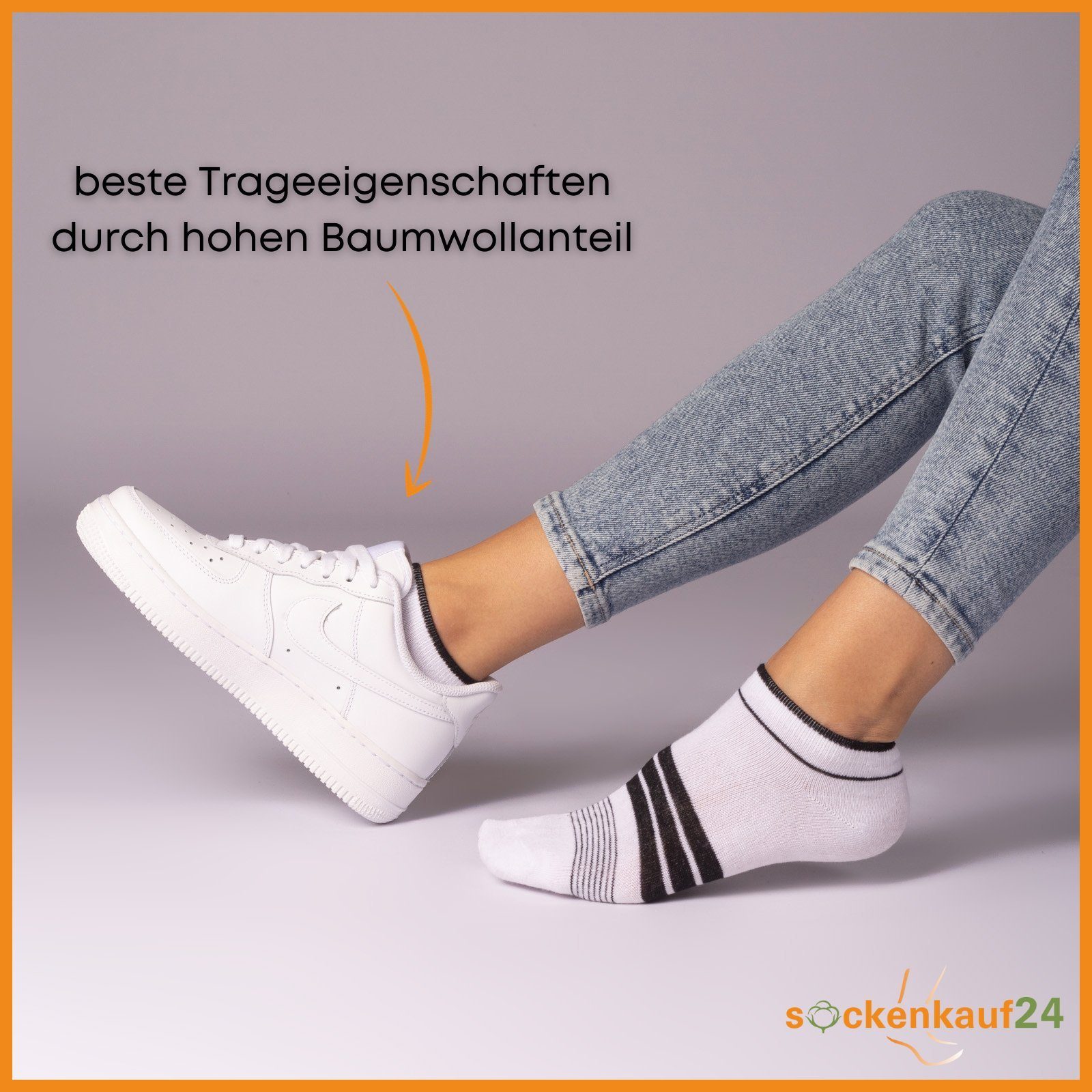 36844/1) Herzen Sneakersocken Mehrfarbig 10 Sneaker Socken WP Maritim Punkte Baumwolle sockenkauf24 Streifen Paar Damen (39-42,
