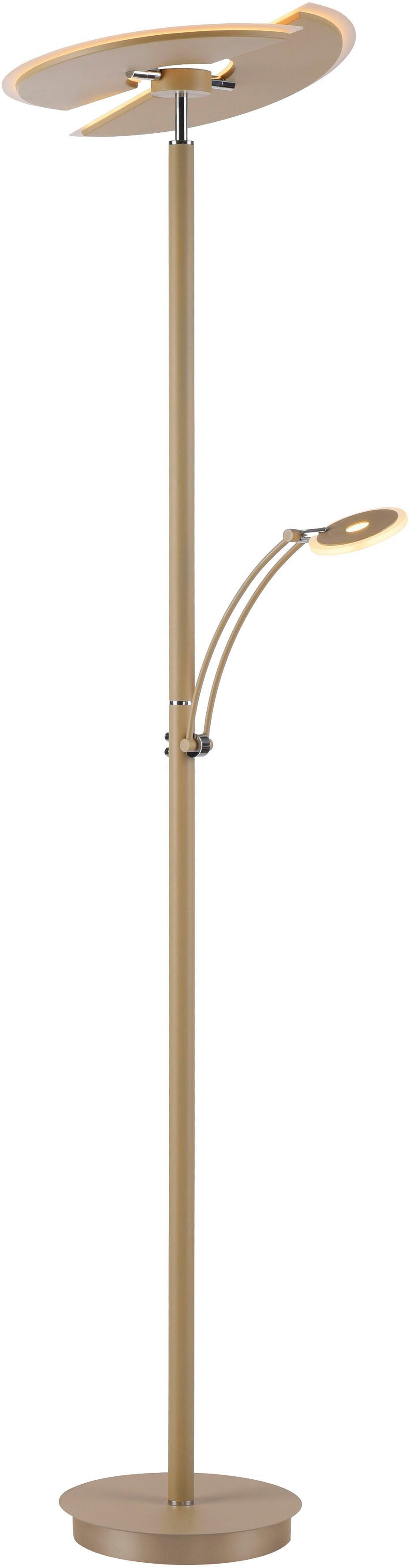 Paul Neuhaus LED Deckenfluter ARTUR, Farbsteuerung, LED fest integriert, warmweiß - kaltweiß, Tastdimmer, Memoryfunktion, CCT-Farbtemperatursteuerung 2700-5000K