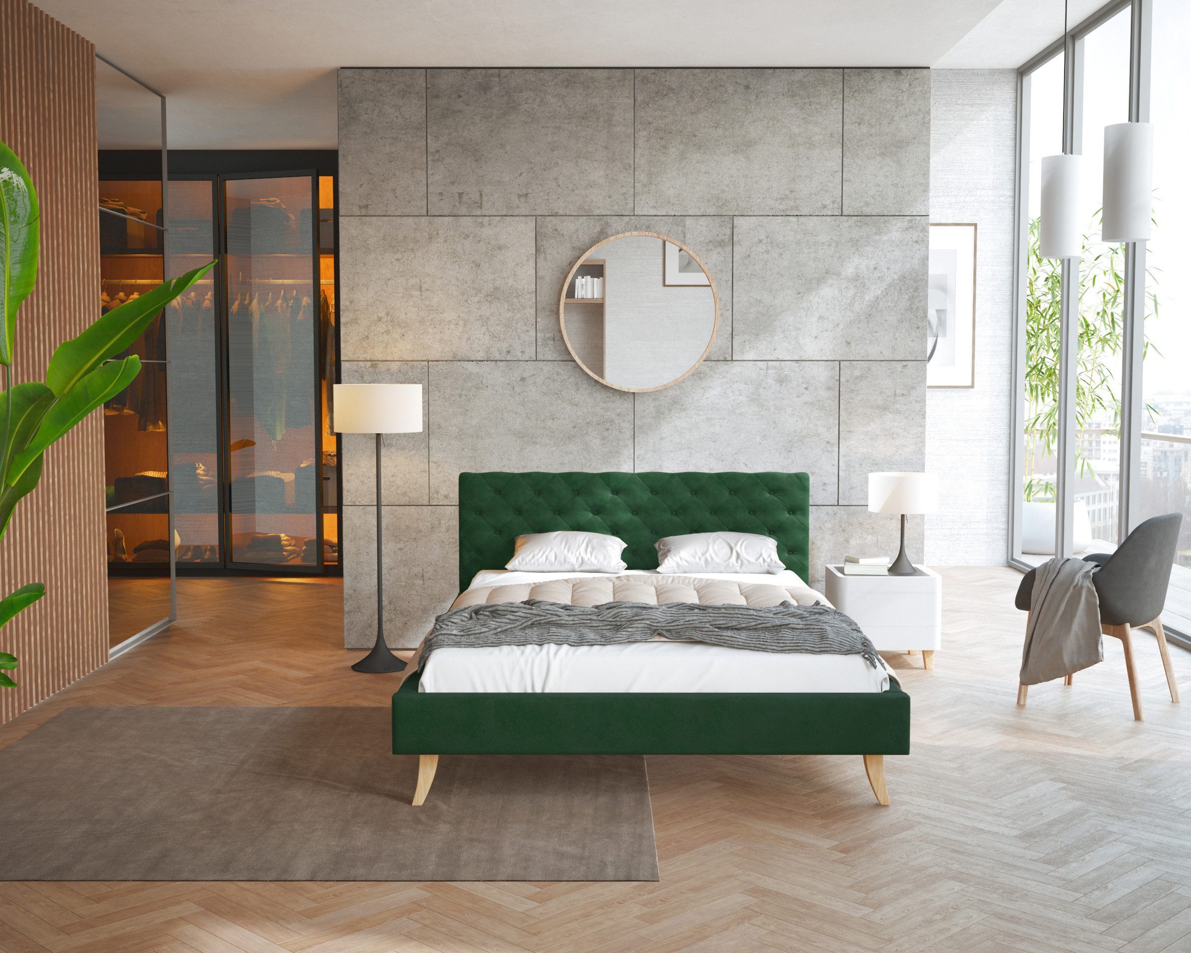FDM Polsterbett Kalifornia Bettrahmen 120x200, 140x200, günstig online kaufen