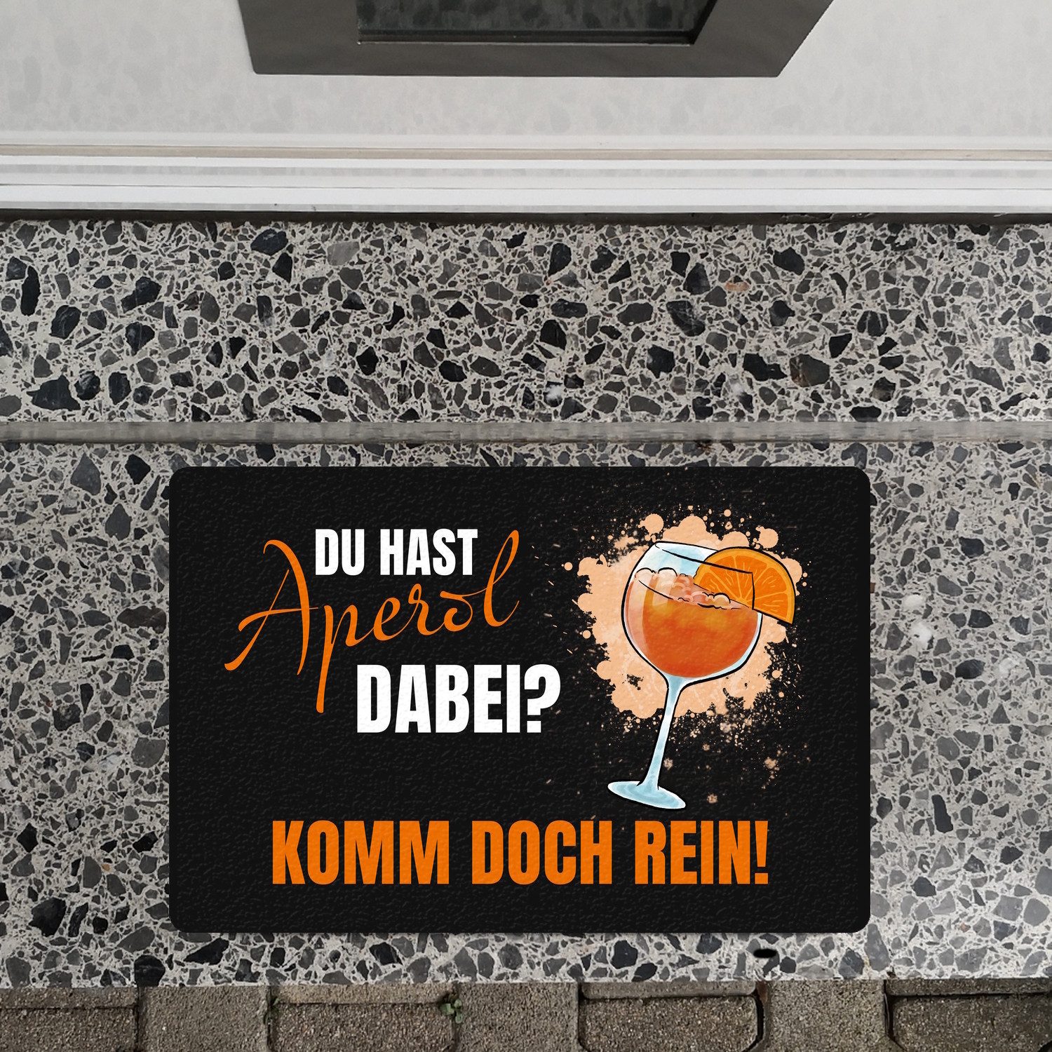 speecheese Fußmatte Cocktail Fußmatte in 40x60 cm ohne Rand mit Spruch Du h günstig online kaufen