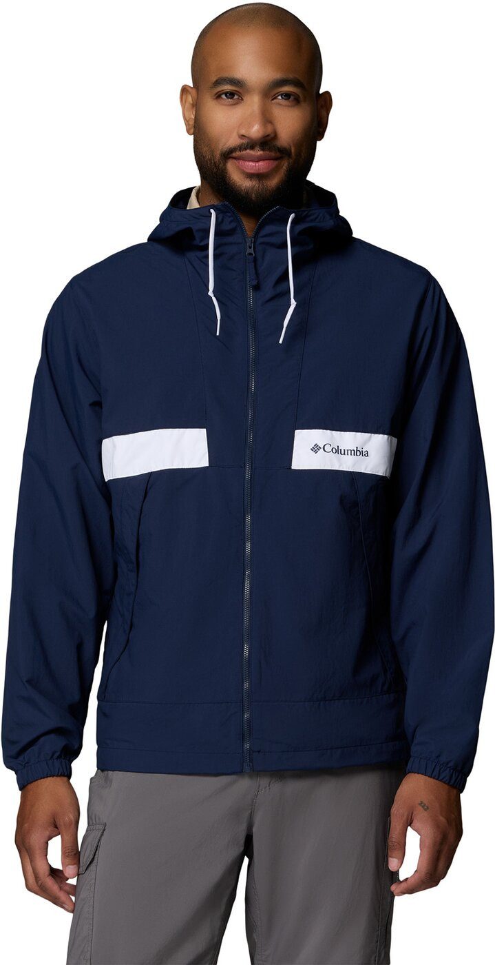 Columbia Outdoorjacke Spire Valley Hooded Windbreaker COLLEGIATE NAVY, WHITE