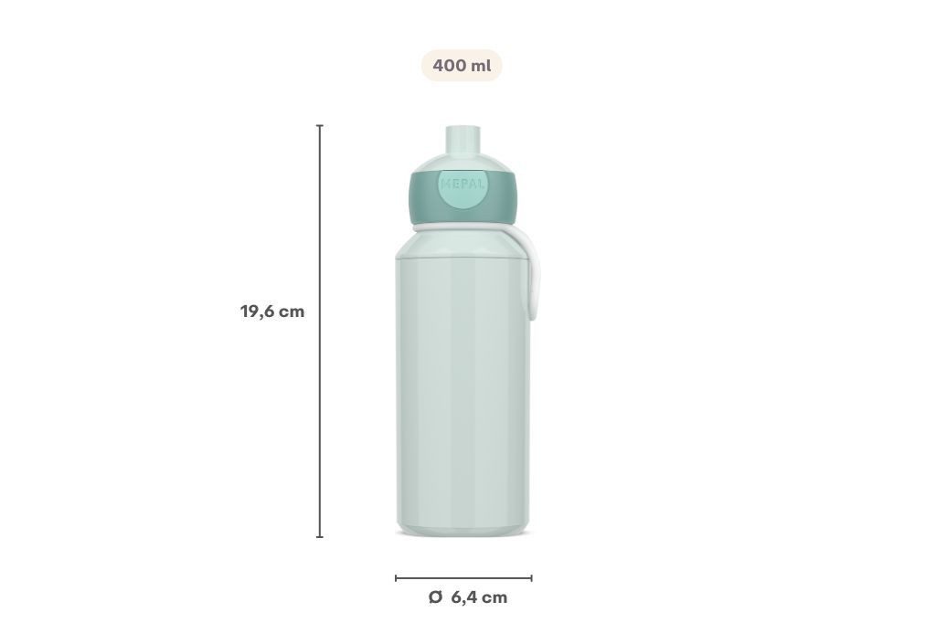 Mepal Trinkflasche Mepal Campus 400 ml Trinkflasche Pop-up - Animal Friends