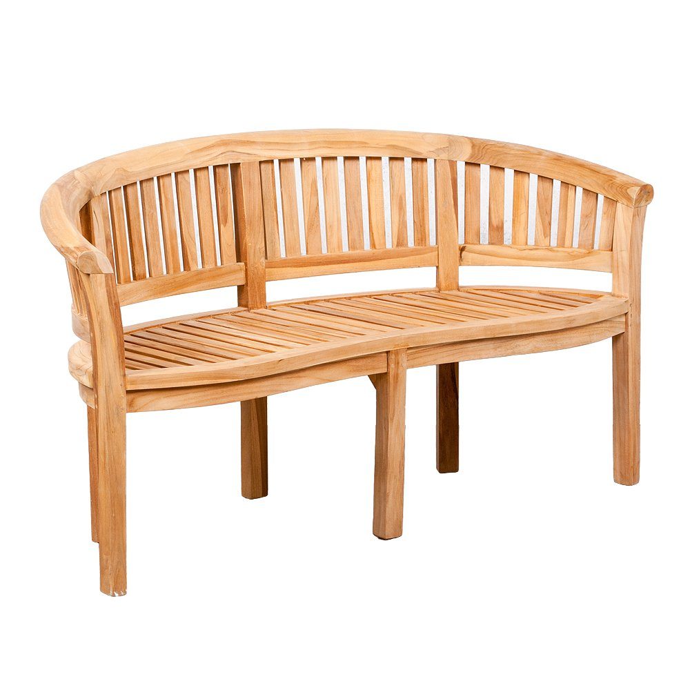 LebensWohnArt Sitzbank Teak Sitzbank PISANG ca. L160cm