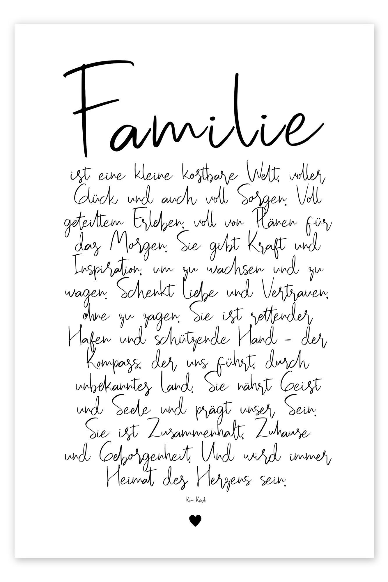 Posterlounge Poster Ohkimiko, Familie - ein günstig online kaufen