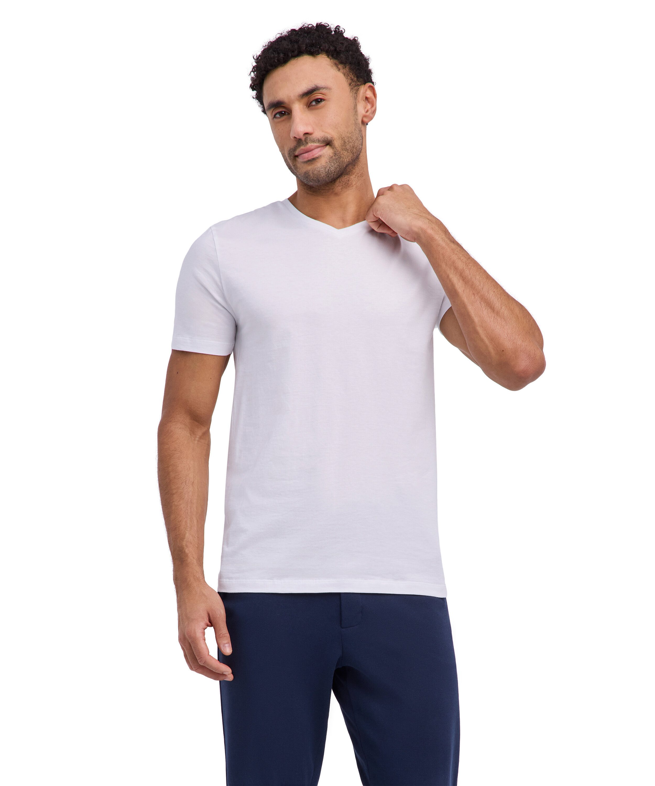 FALKE T-Shirt FALKE 2-Pack Herren (2-tlg., 2) aus feiner ägyptischer Baumwolle