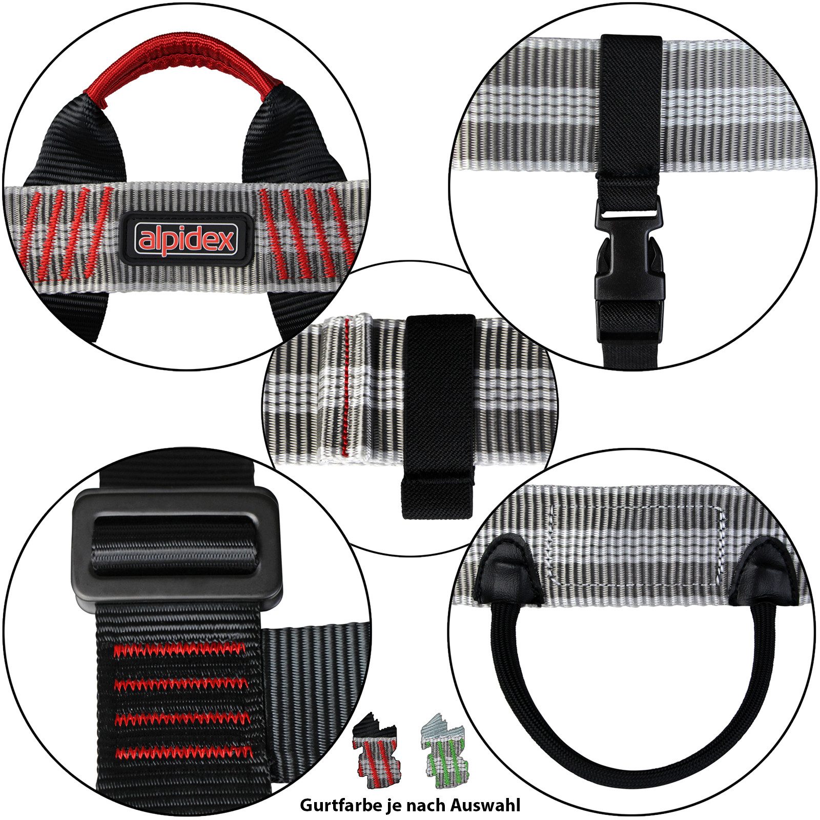 ALPIDEX Kletterhelm ALPIDEX Kletterhelm + Klettergurt + Stubai Klettersteigset BASIC 3.0 – Bild 5 von 5