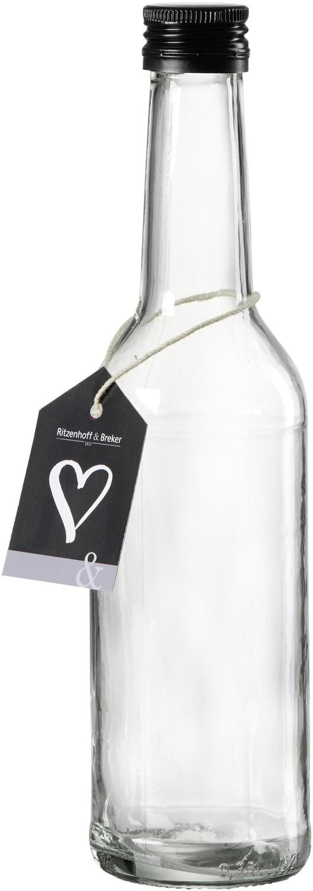 Ritzenhoff & Breker Vorratsglas Glasflasche Mara 350 ml zur Aufbewahrung, Glas