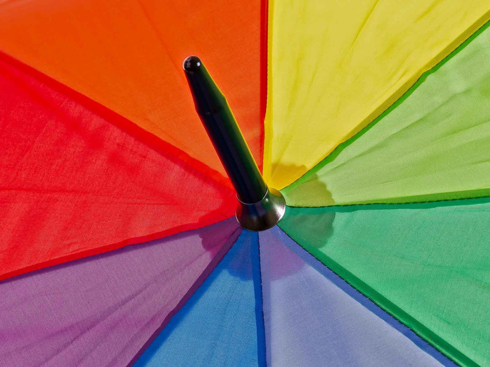 HAPPY RAIN Stockregenschirm Golf AC Stockschirm Manual Partnerschirm Ø ca. 110 cm uni, leicht