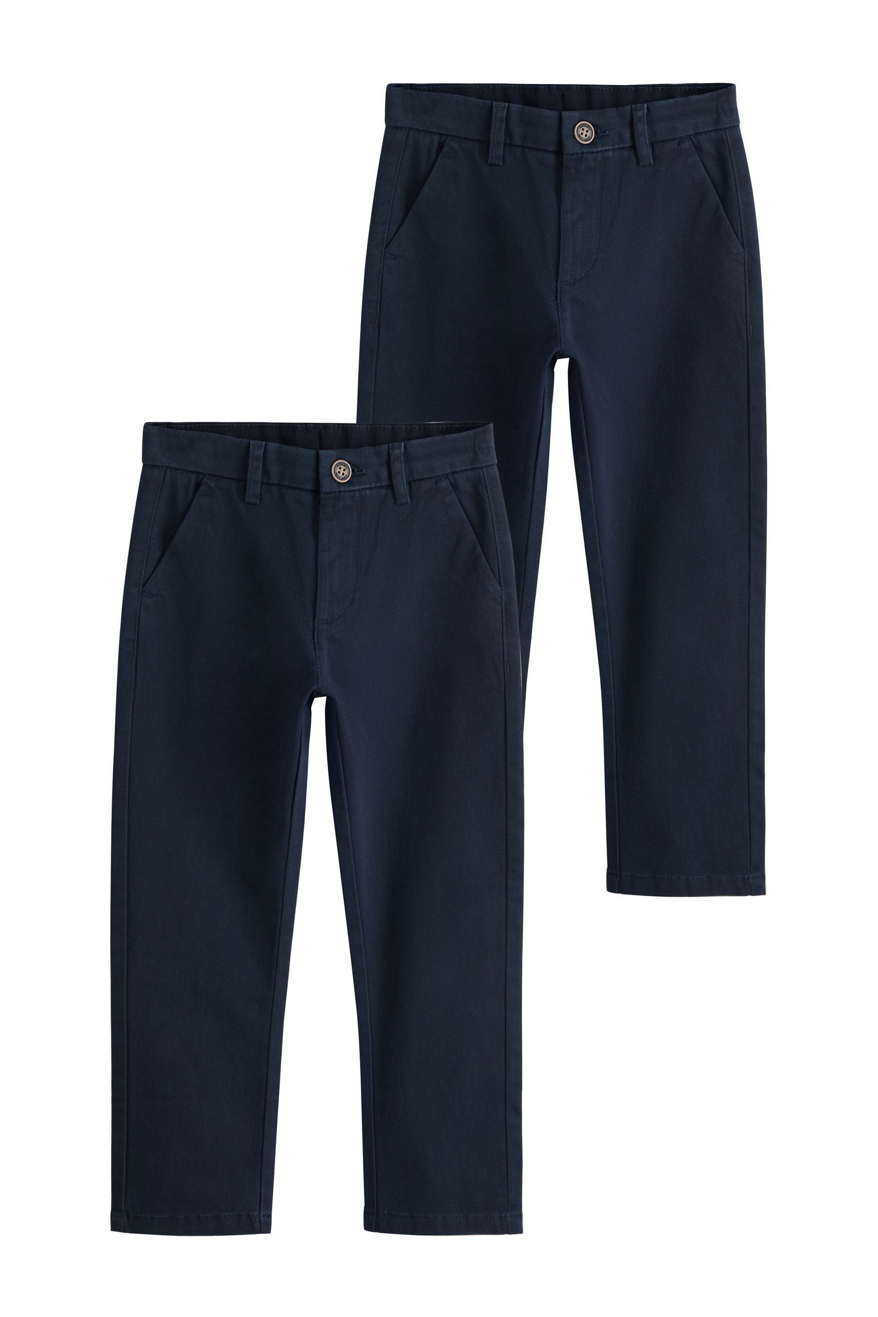Next Chinohose Regular Fit Chinohose mit Stretch, 2er-Pack (2-tlg)