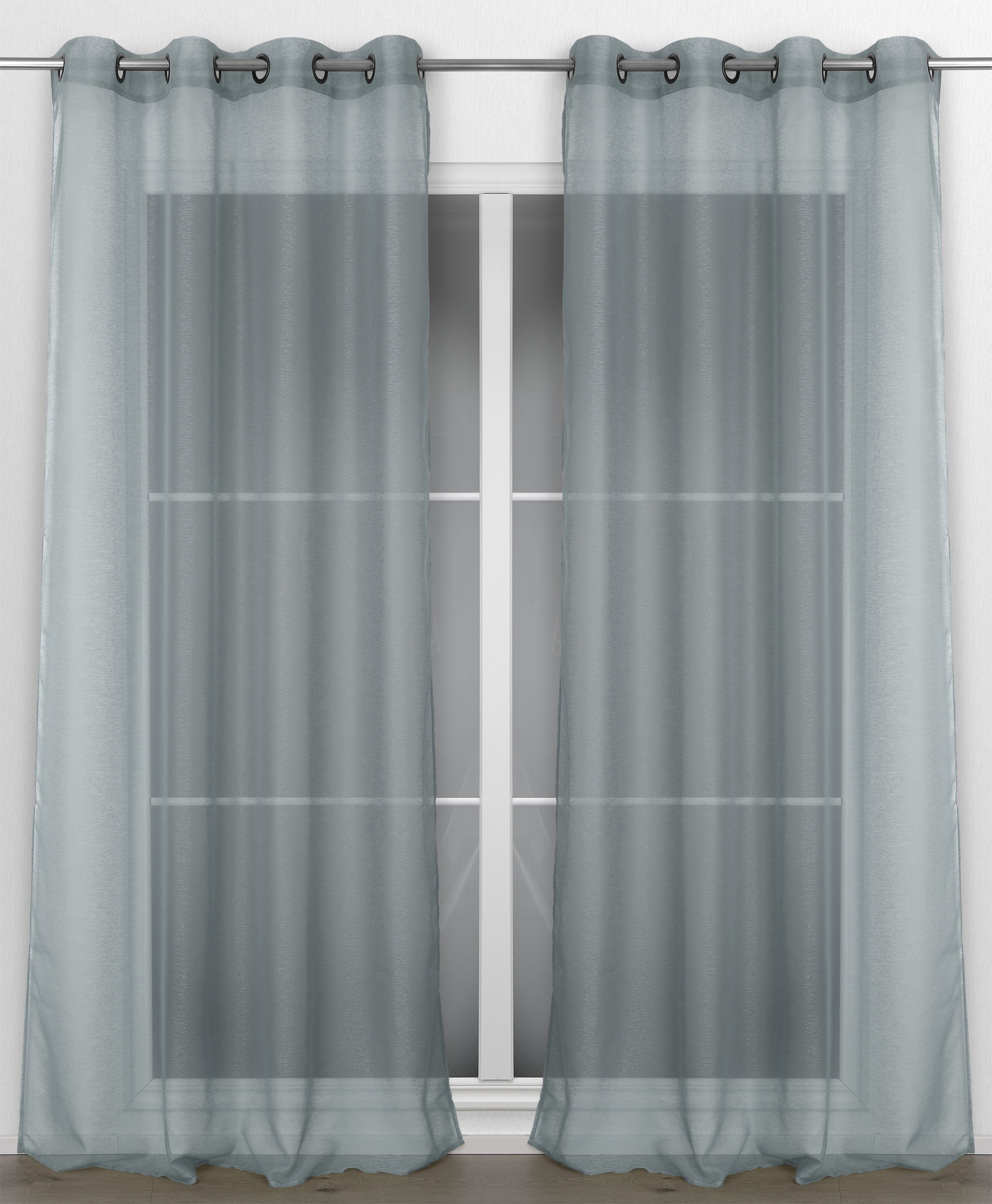 Beautex Gardine Transparente Gardine Dolly, wählbar mit Kräusel- und Ösen- günstig online kaufen