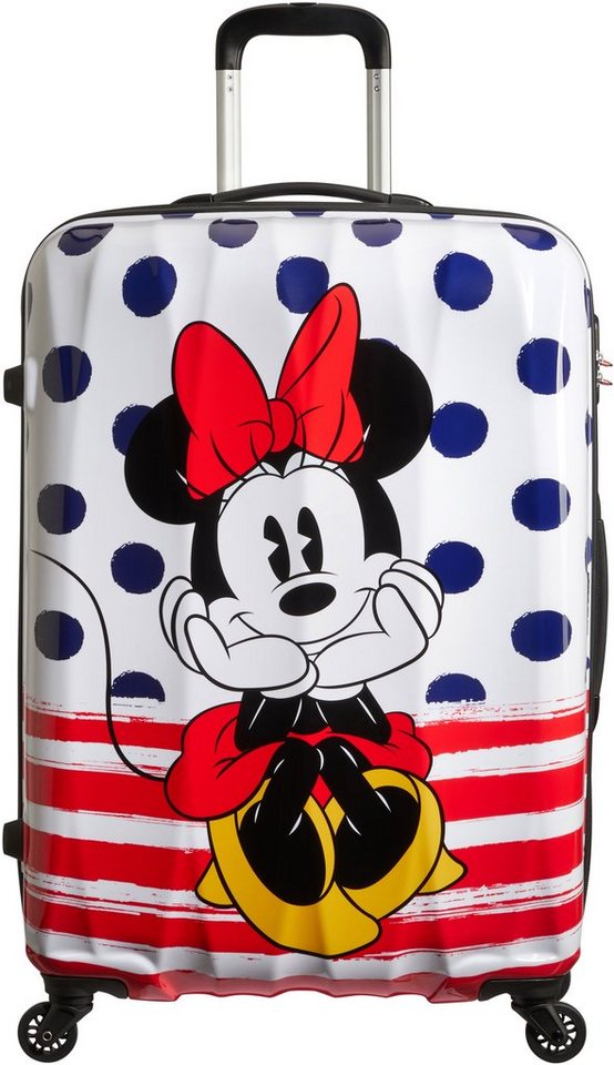 American Tourister® Hartschalen-Trolley Disney Legends, Minnie Blue Dots,  75 cm, 4 Rollen