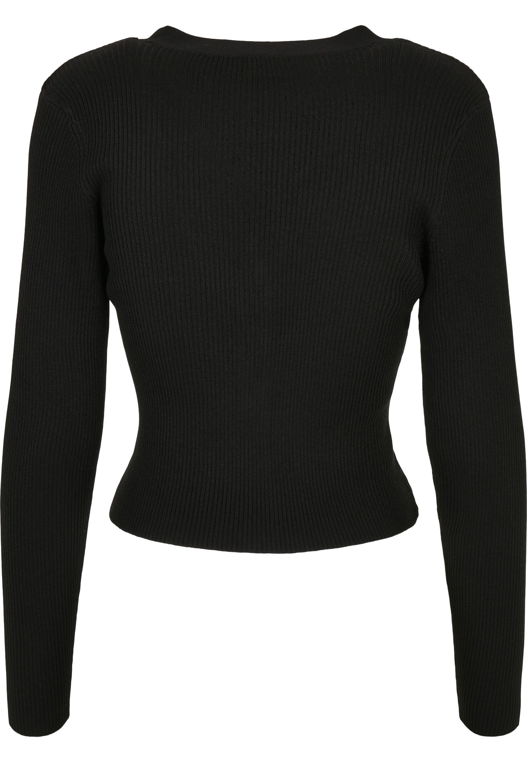 URBAN CLASSICS Cardigan Urban Classics Damen Ladies Short Rib Knit Cardigan (1-tlg)