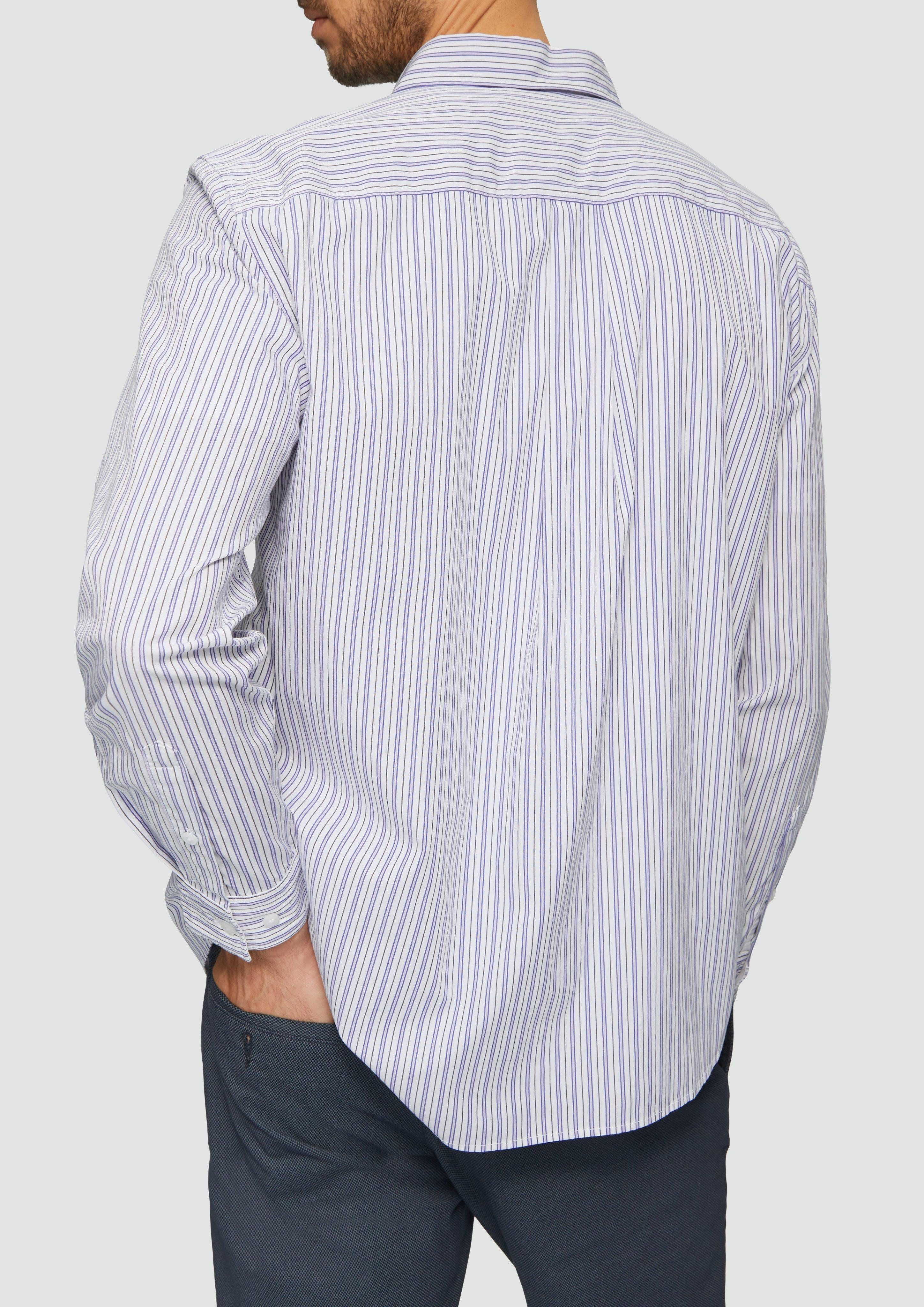 s.Oliver Langarmhemd Regular Fit: Gestreiftes Hemd günstig online kaufen