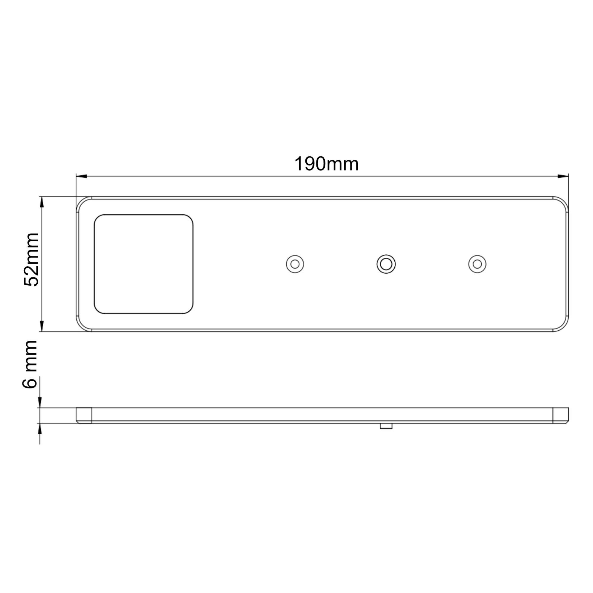 kalb LED Unterbauleuchte LED Unterbauleuchte Solid2, SET silbergrau, mech. Schalter, 3W, 3er Set warmweiß, warmweiß/neutralweiß – Bild 5 von 5