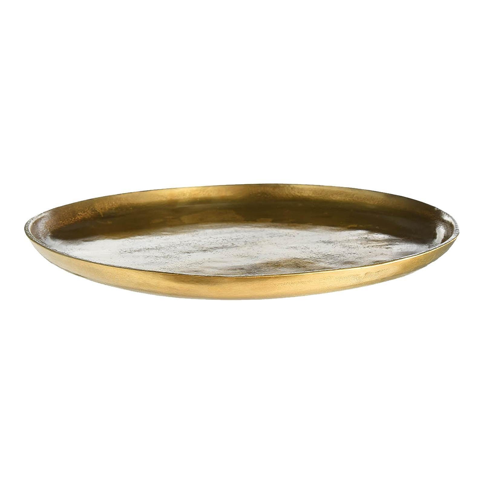 Deko-Tablett), Gold aus (Packung, Stück Aluminium, Dekotablett Depot 1 Zentimeter Ernst 34.5 Deko-Tablett Ø