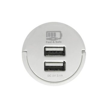 ARLI USB- Ladeadapter USB-Adapter, Stecker mit praktischem Klappgriff, Ideal für unterwegs