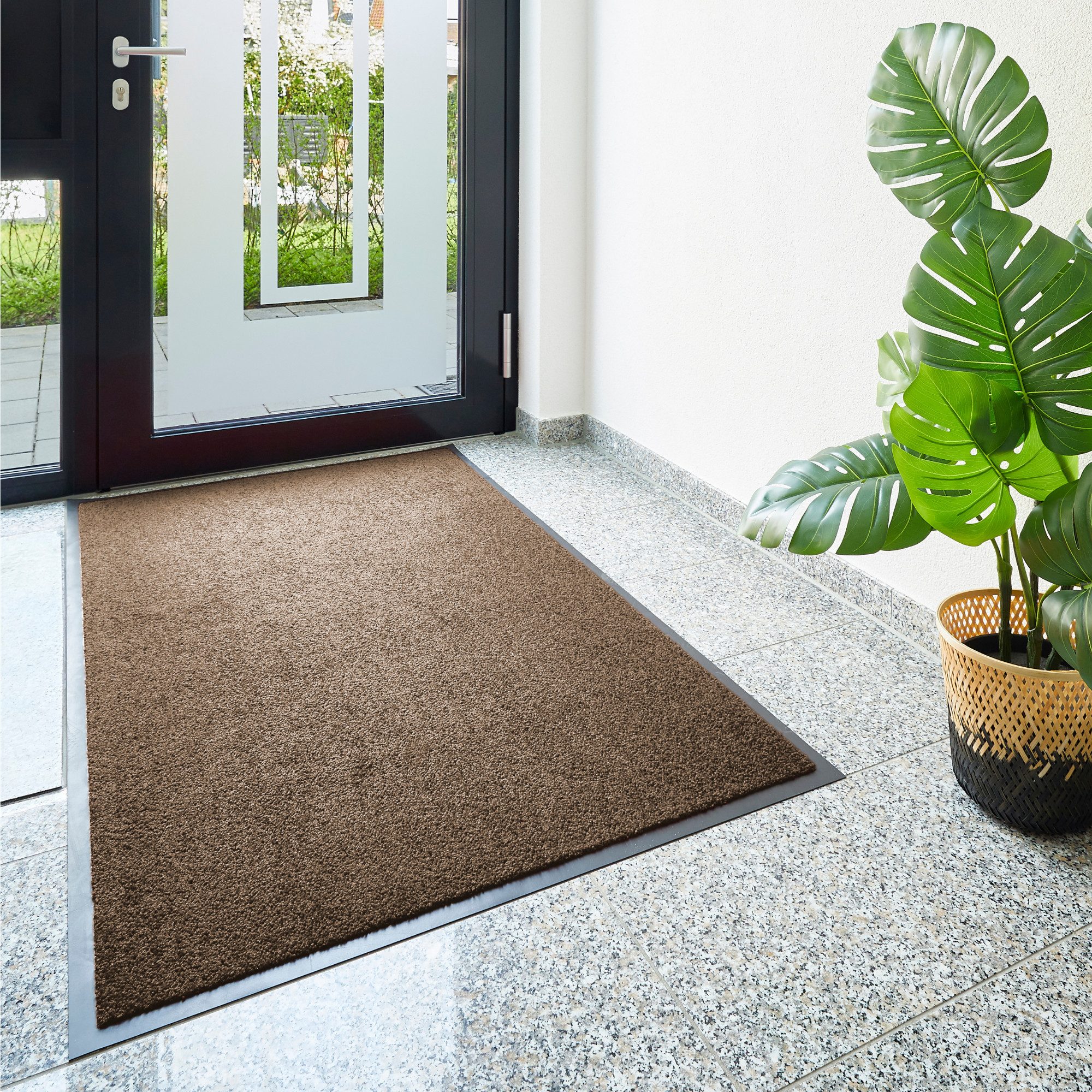 OTTO home Fußmatte Emil, Made in Netherlands, rechteckig, Höhe: 6 mm, Schmutzfangmatte, Uni Farben, rutschhemmend, waschbar (Handwäsche)