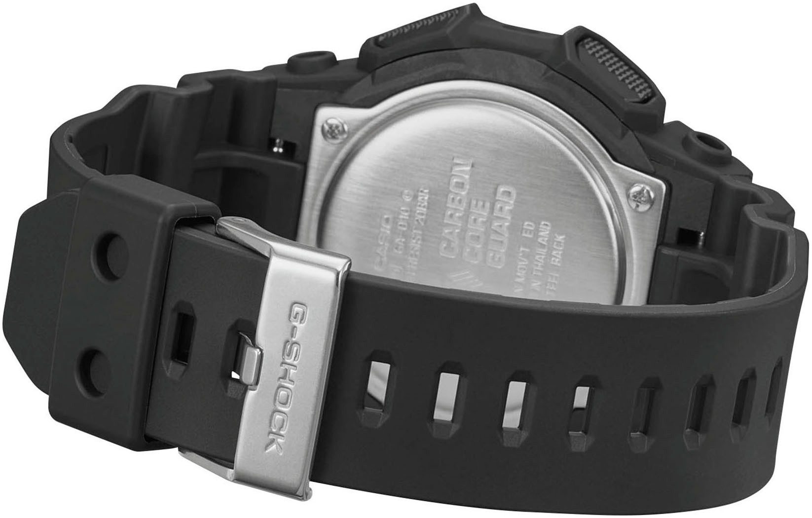 CASIO G-SHOCK Chronograph GA-010-1AER, Quarzuhr, Armbanduhr,Herrenuhr, digital,Resinband, bis 20 bar wasserd.