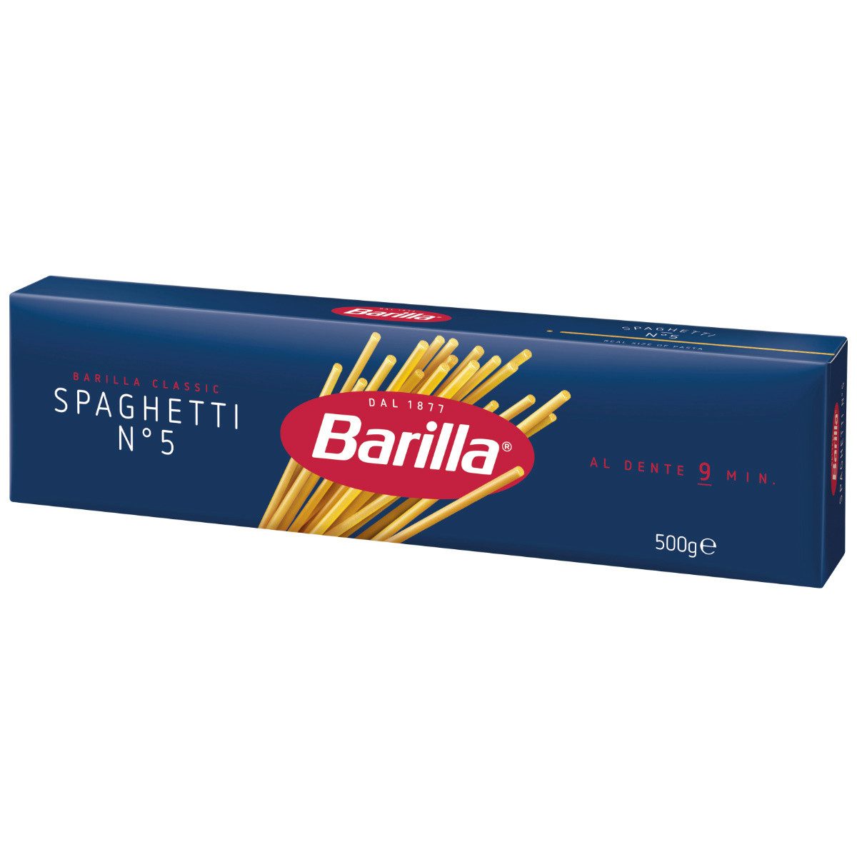 Barilla Nudeln, Barilla Spaghetti Nummer 5 Pasta aus Hartweizen 500g 8er Pack