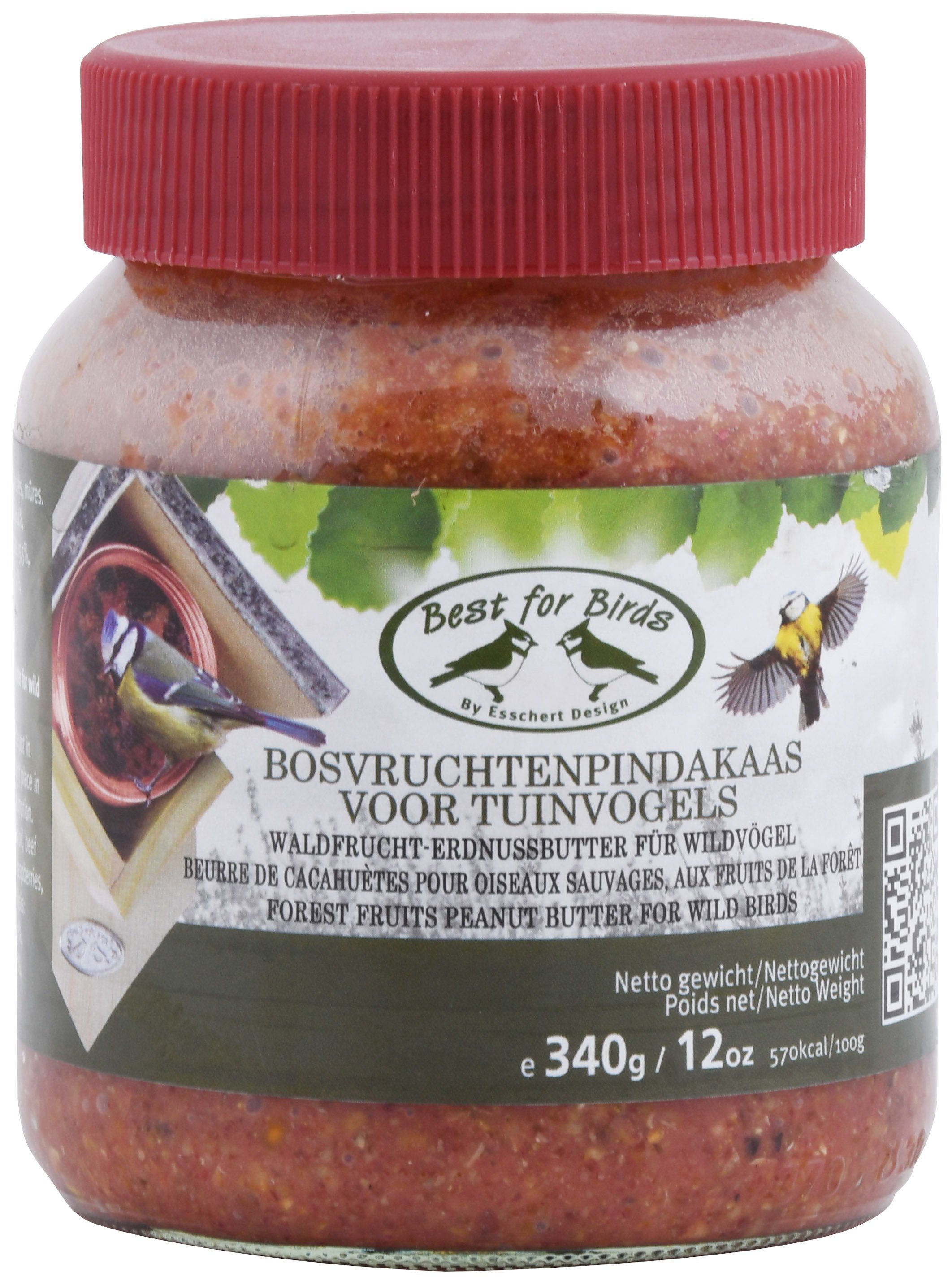 Nistkasten Esschert Design Waldfrucht Erdnussbutter Wildvögel Vogelhaus Futter