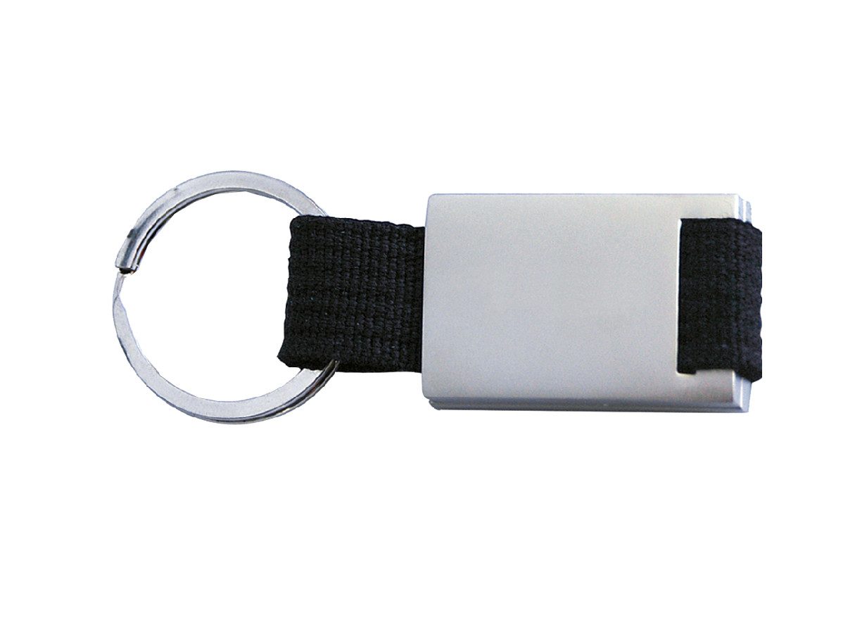 Best Offer Schlüsselanhänger Schlüsselanhänger / aus Metall / mit trendigem Nylonband / Farbe: schw