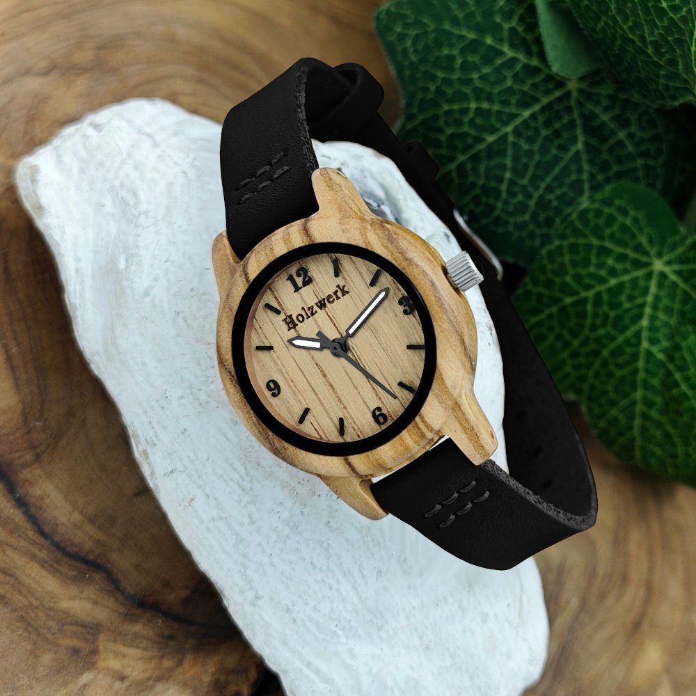 Holzwerk Quarzuhr kleine moderne Damen Holz günstig online kaufen