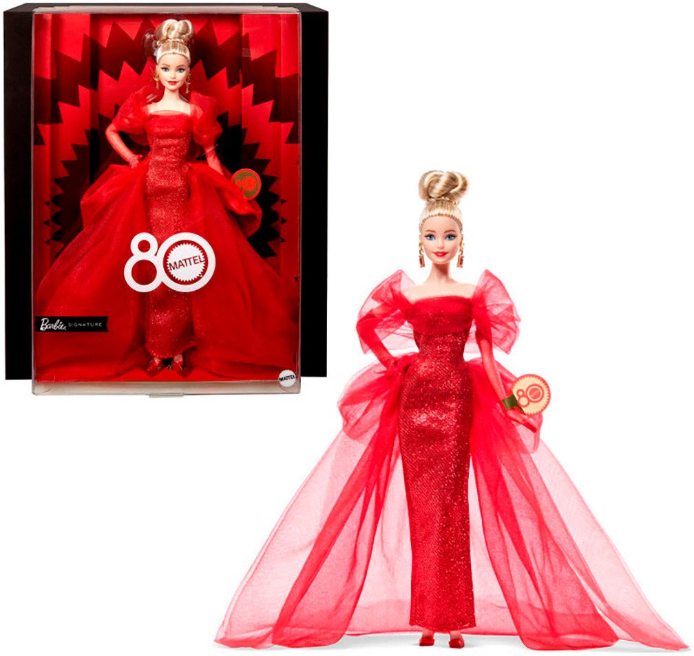 Barbie Anziehpuppe Barbie Signature Mattel 80th Anniversary 1 - Blonde günstig online kaufen