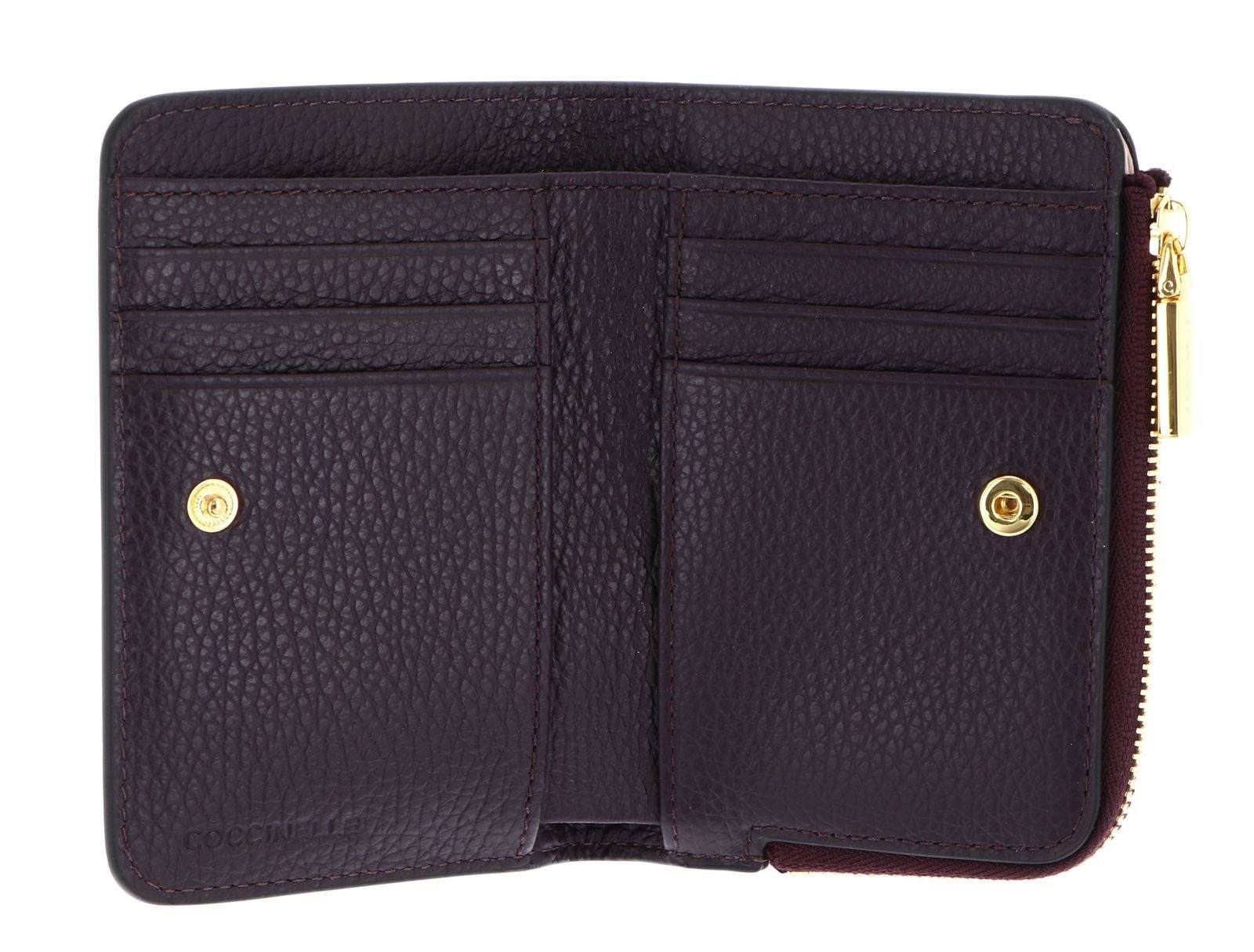 COCCINELLE Geldbörse Wallet, aus echtem Rindsleder mit RFID-Blocker Schutz