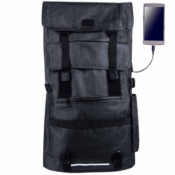 Snugs Laptoprucksack Rolltop Notebook Rucksack (Daypack), Unisex Reiserucksack