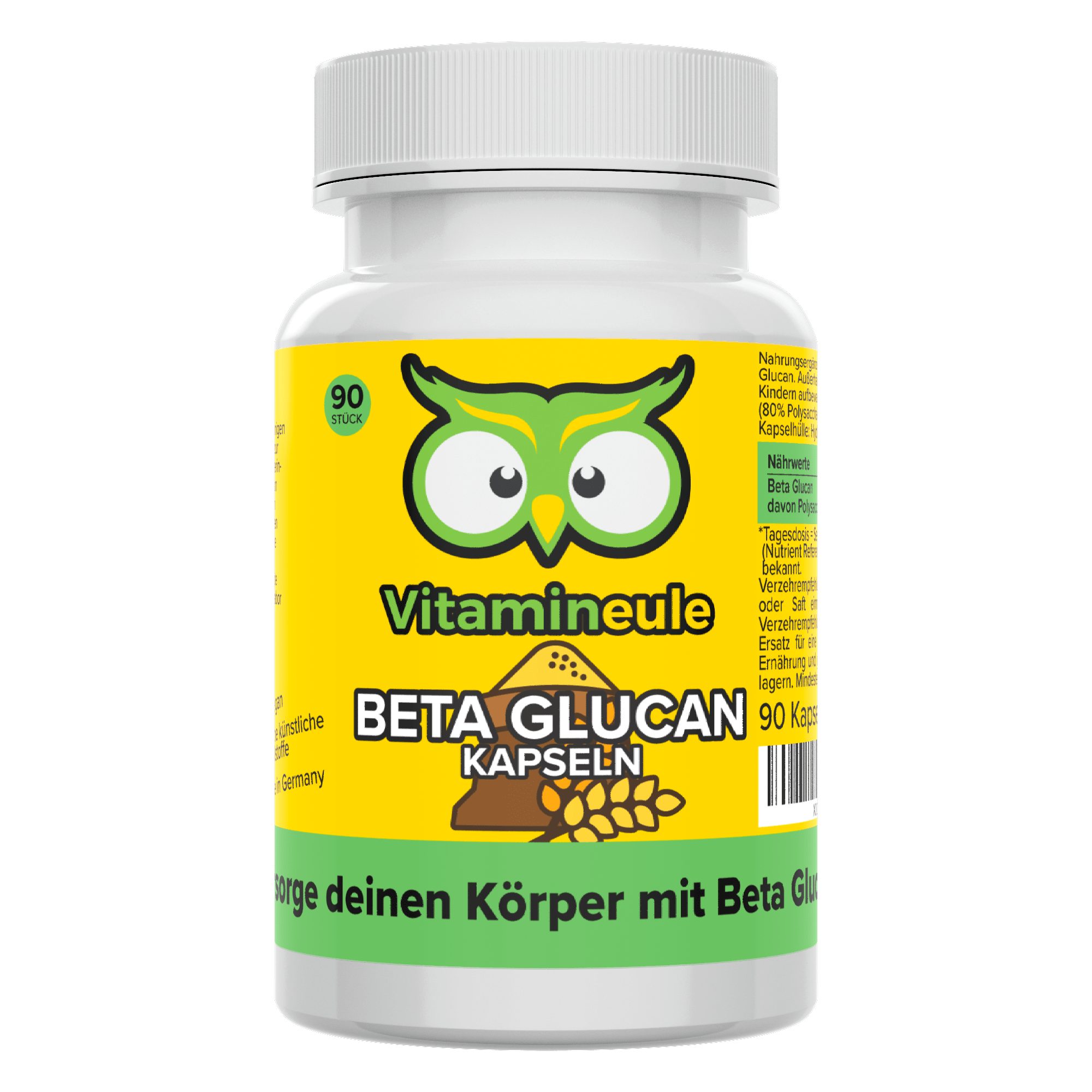 Beta Glucan Kapseln mit 500 mg Beta-1.3/1.6-Glucan - Kapsel