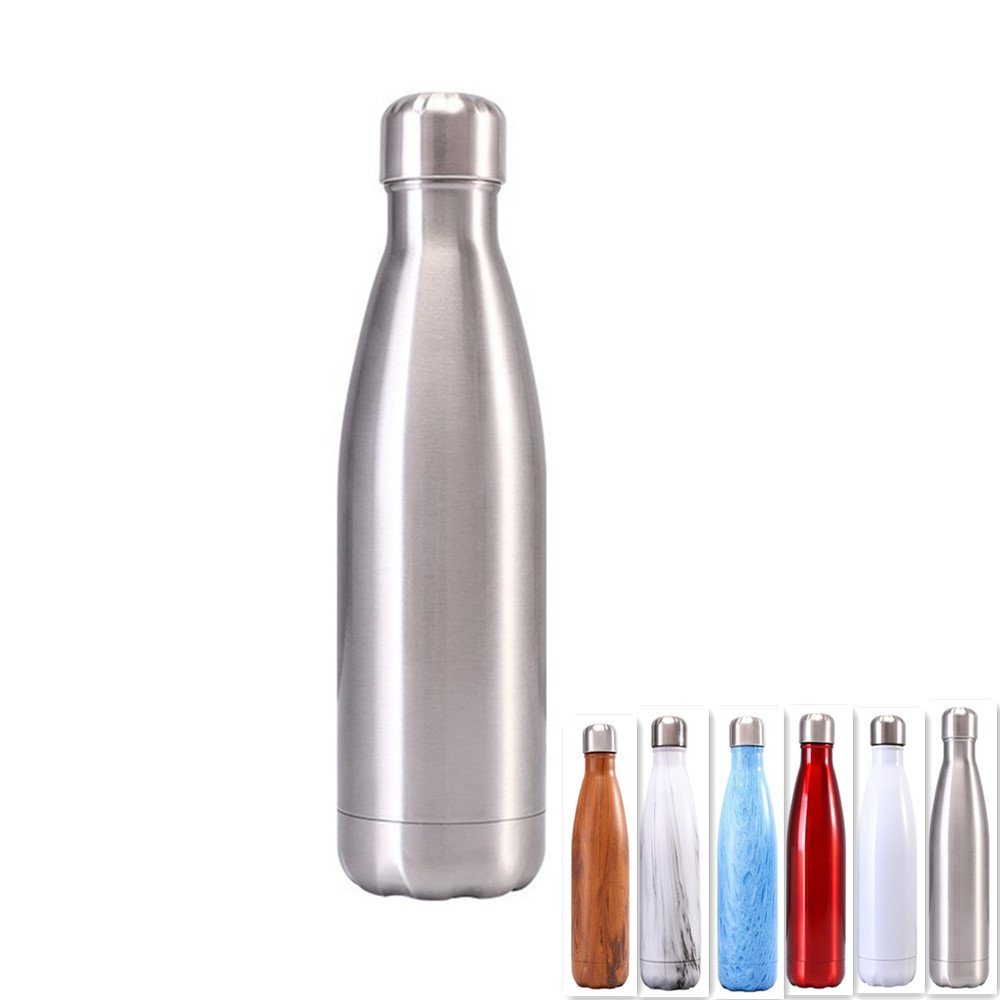 XDeer Thermoflasche Thermoflasche Edelstahl Trinkflasche Kaffee & Tee Bottle 750ml/500ml, Trinkflasche Kaffee & Tee Bottle mobiler Kaffeebecher 750ml/500ml silver