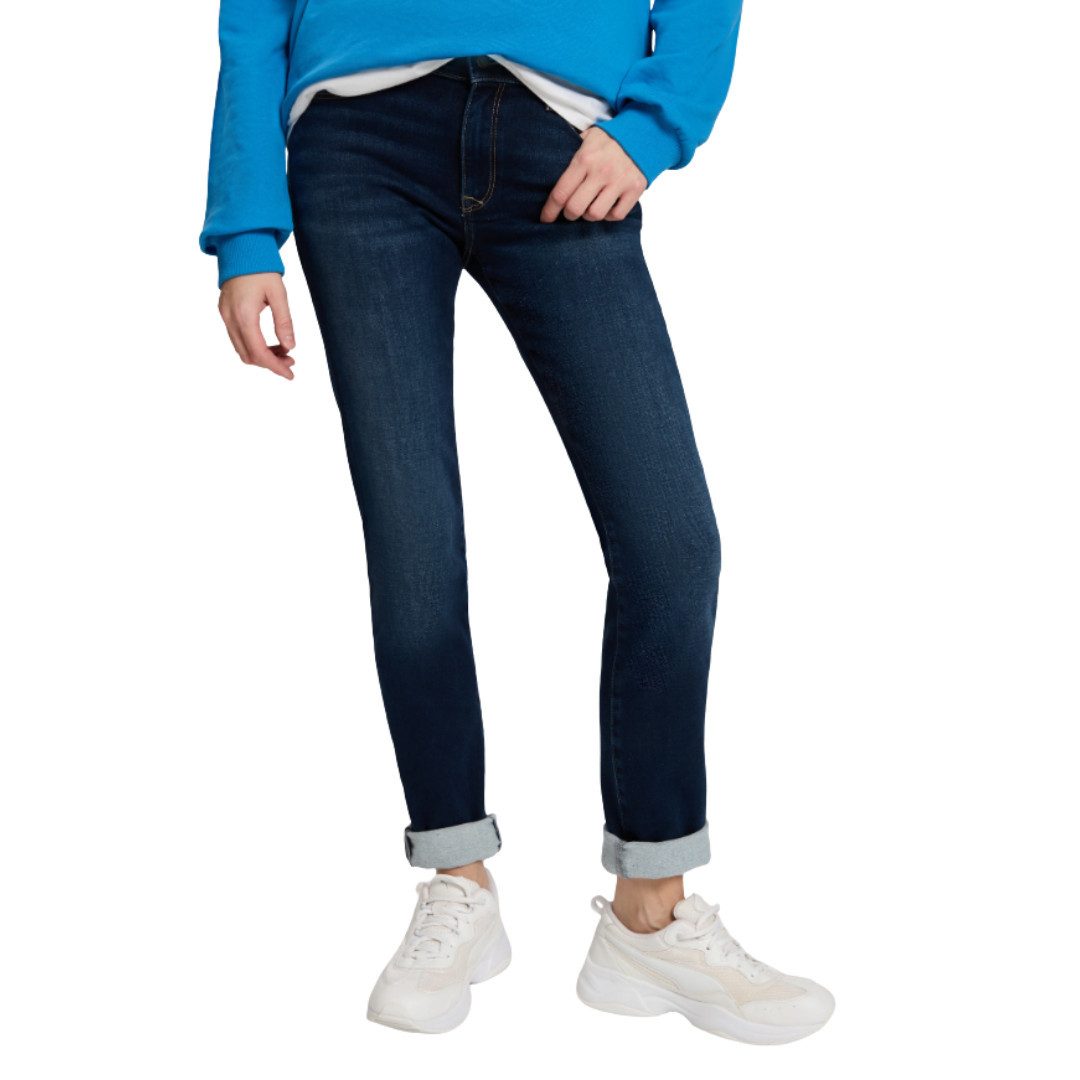 CROSS JEANS® Slim-fit-Jeans Anya P489-263 Deep Blue Sweat Denim