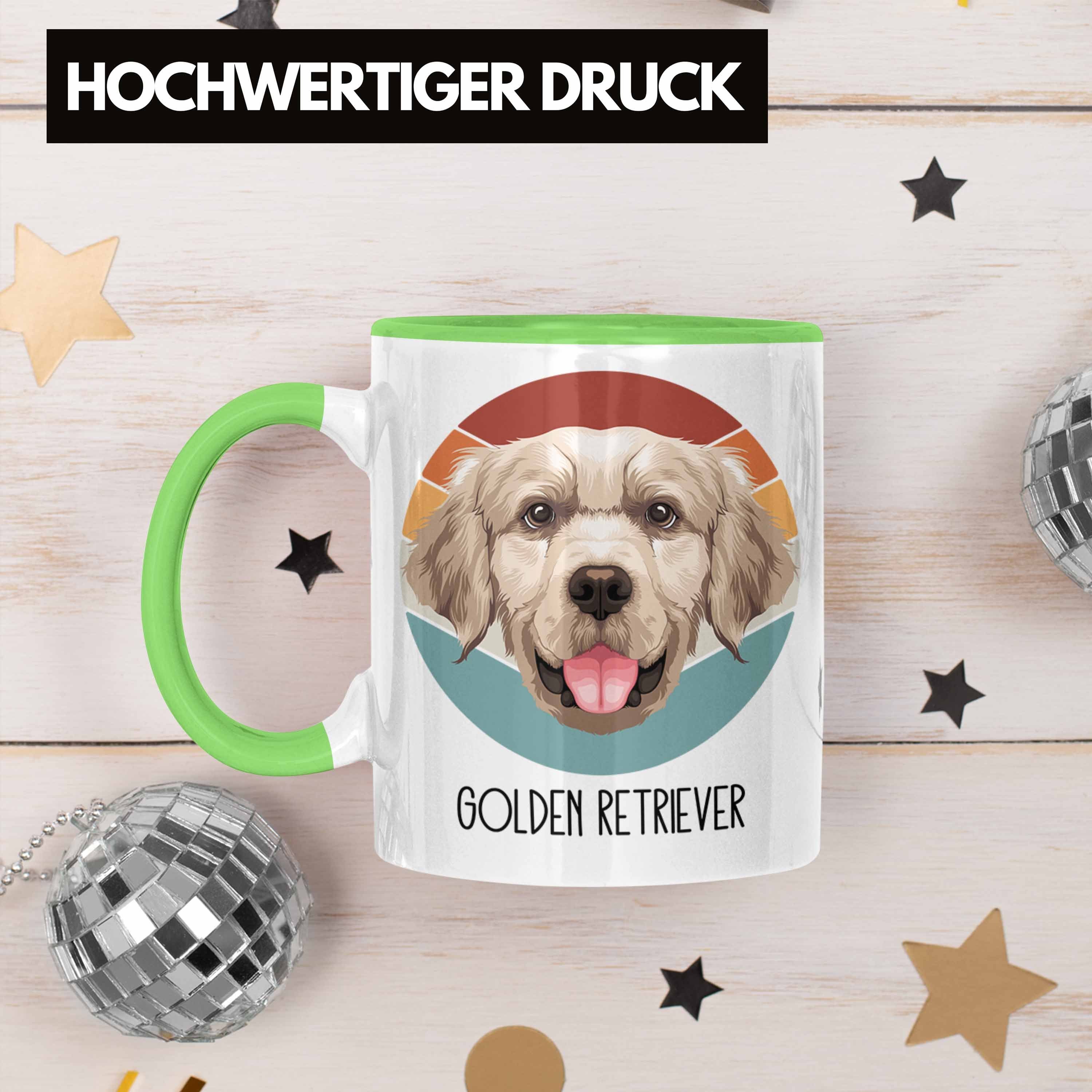 Trendation Lustiger Spruch Tasse Tasse Retriever Besitzer Grün Golden Geschenkidee Geschenk