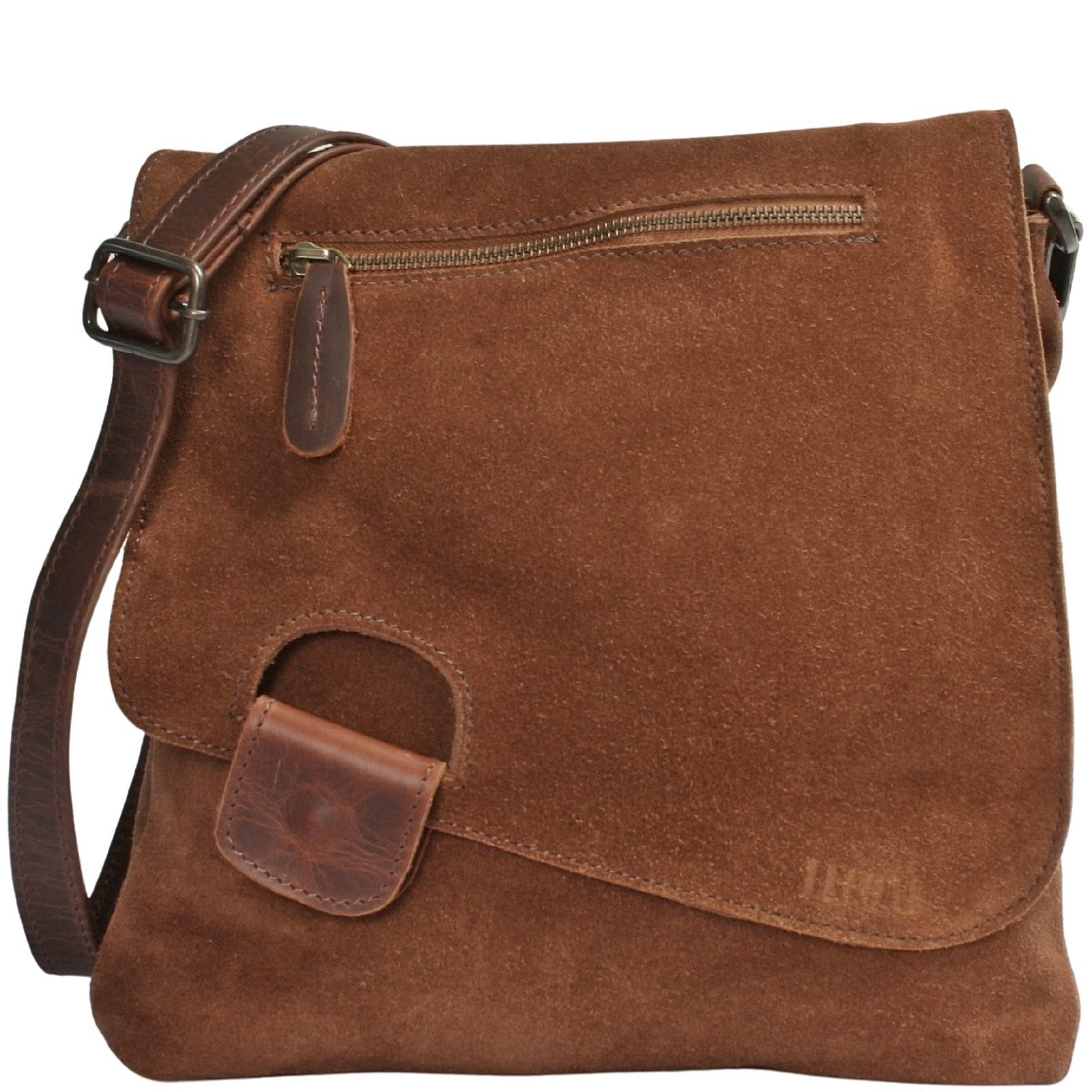 Umhängetasche Handtasche Ledertasche Damen Schultertasche Echt Wild-Leder LE3027